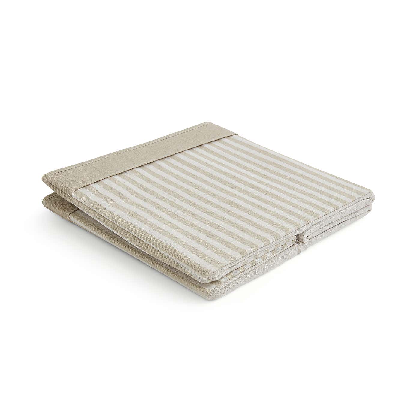 Set of 2 Striped Foldable Storage Boxes