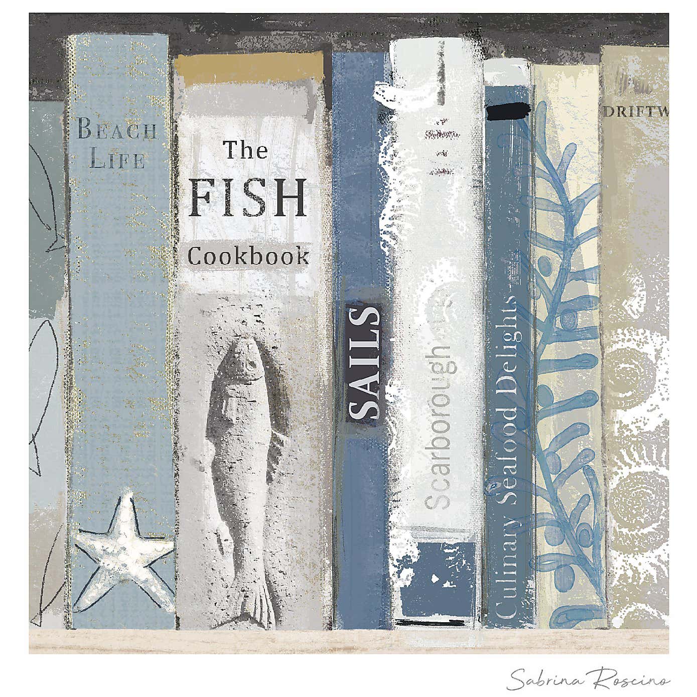 Cedar & Sage Summer Reads Coastal Framed Print