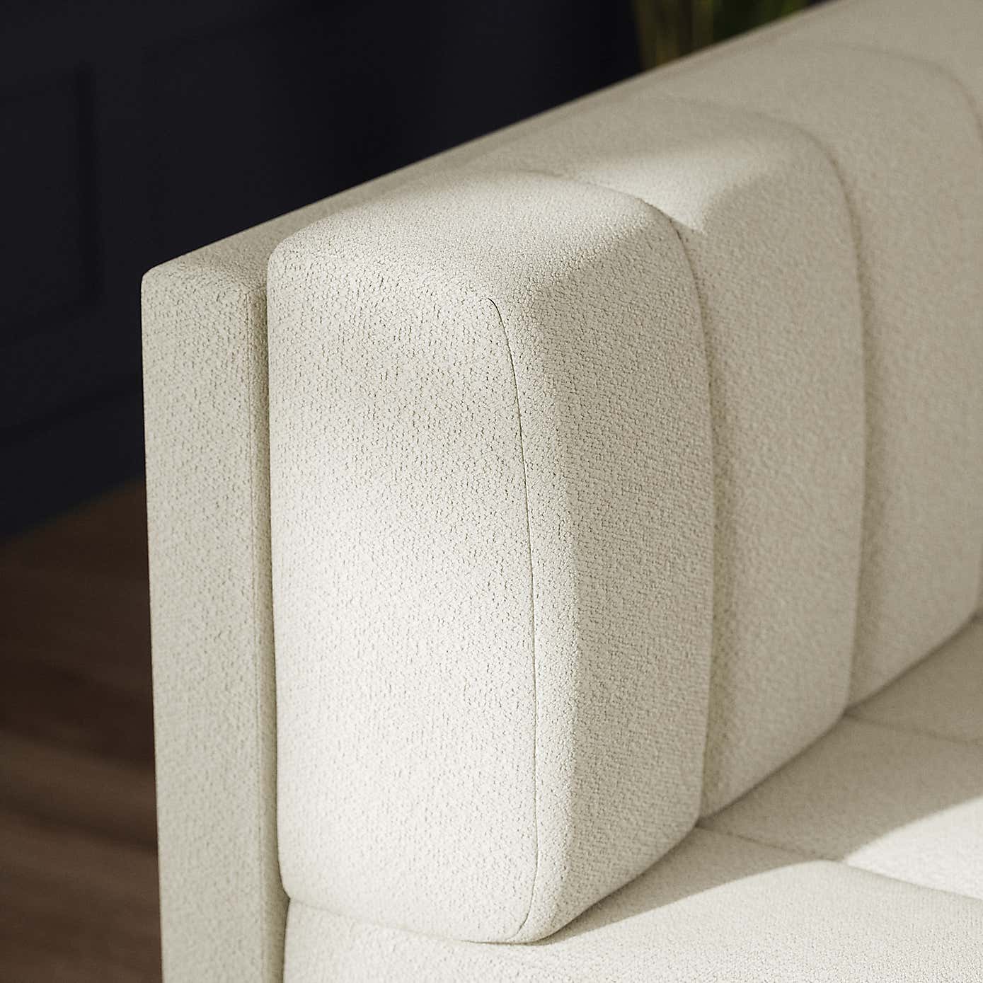 Amali Long Dining Bench, Boucle