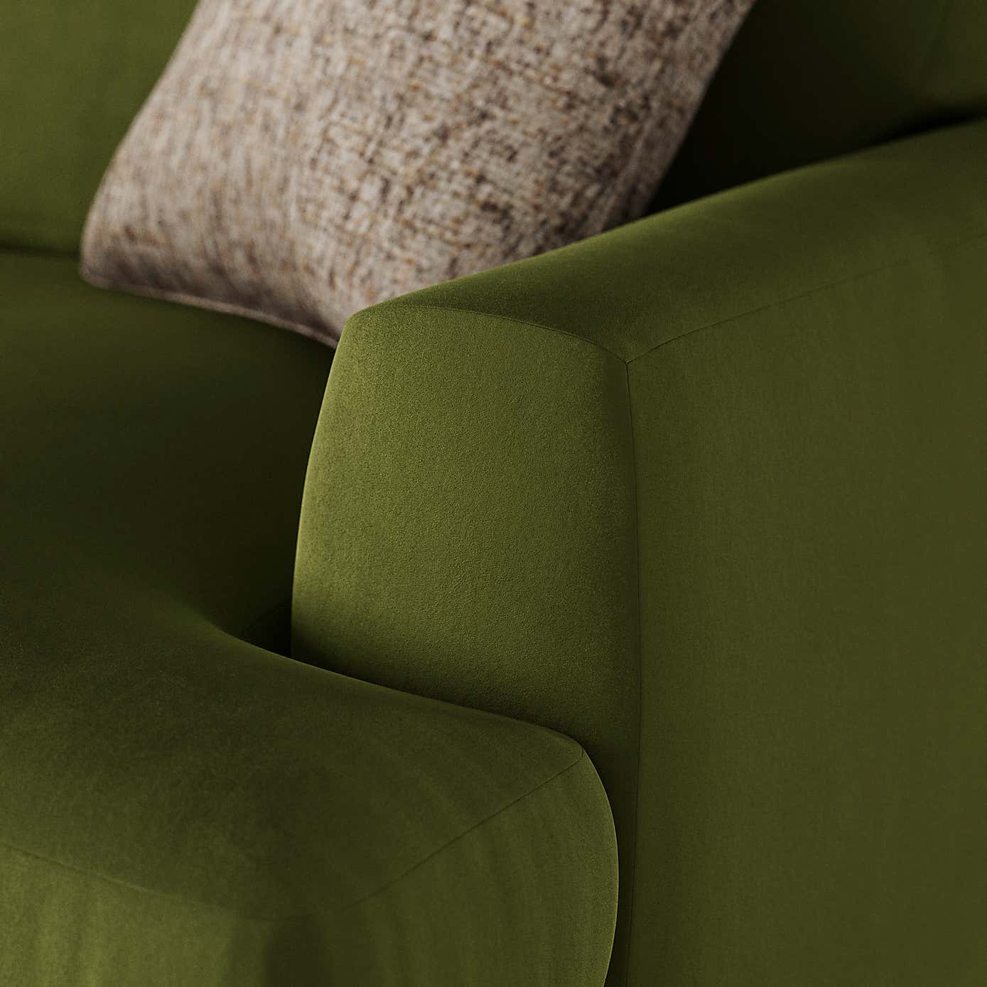 Lawson Matte Plush Velvet Snuggle Chair