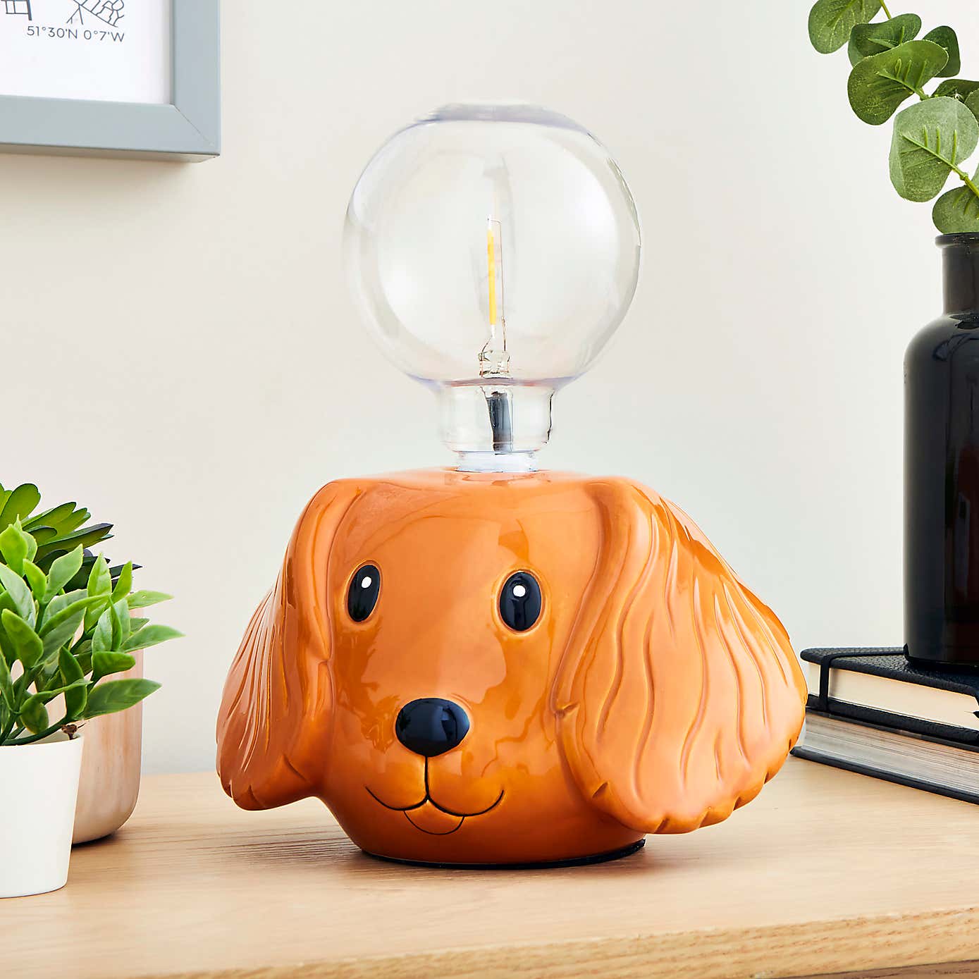 Dog Animal Head Bulb Holder