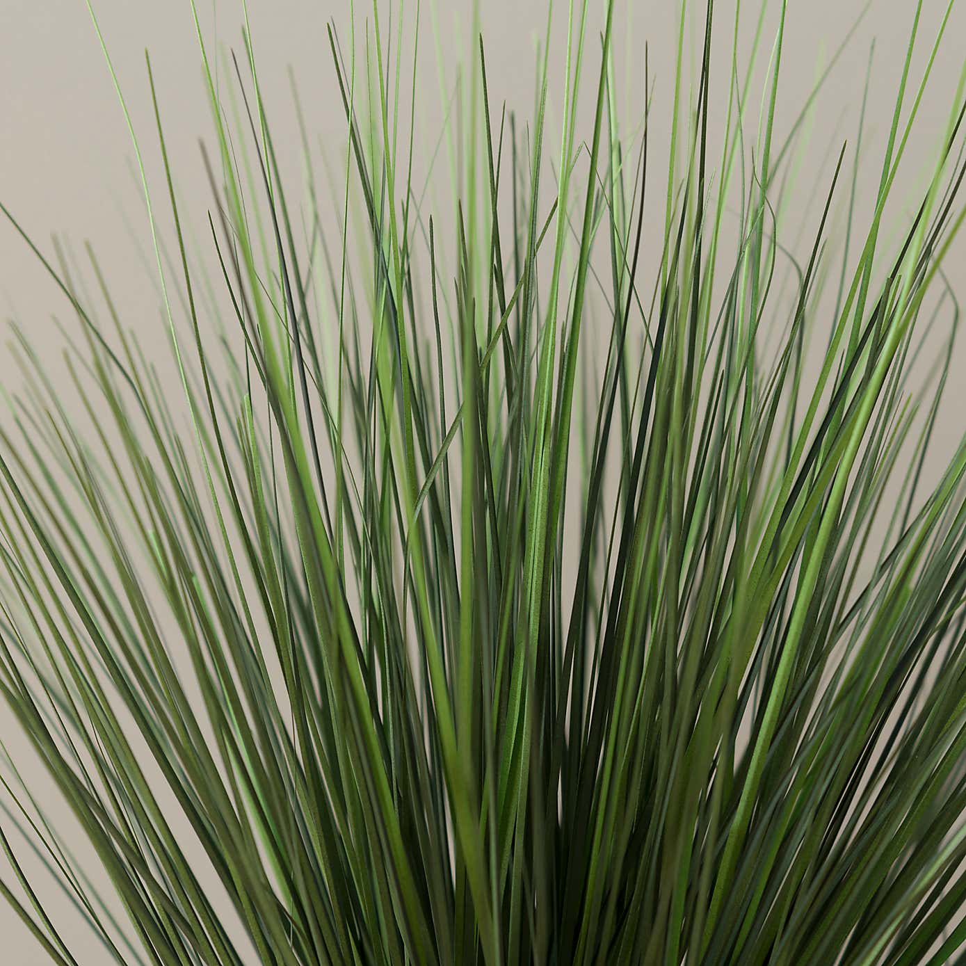 Artificial Grass in Textured White Ceramic Plant Pot