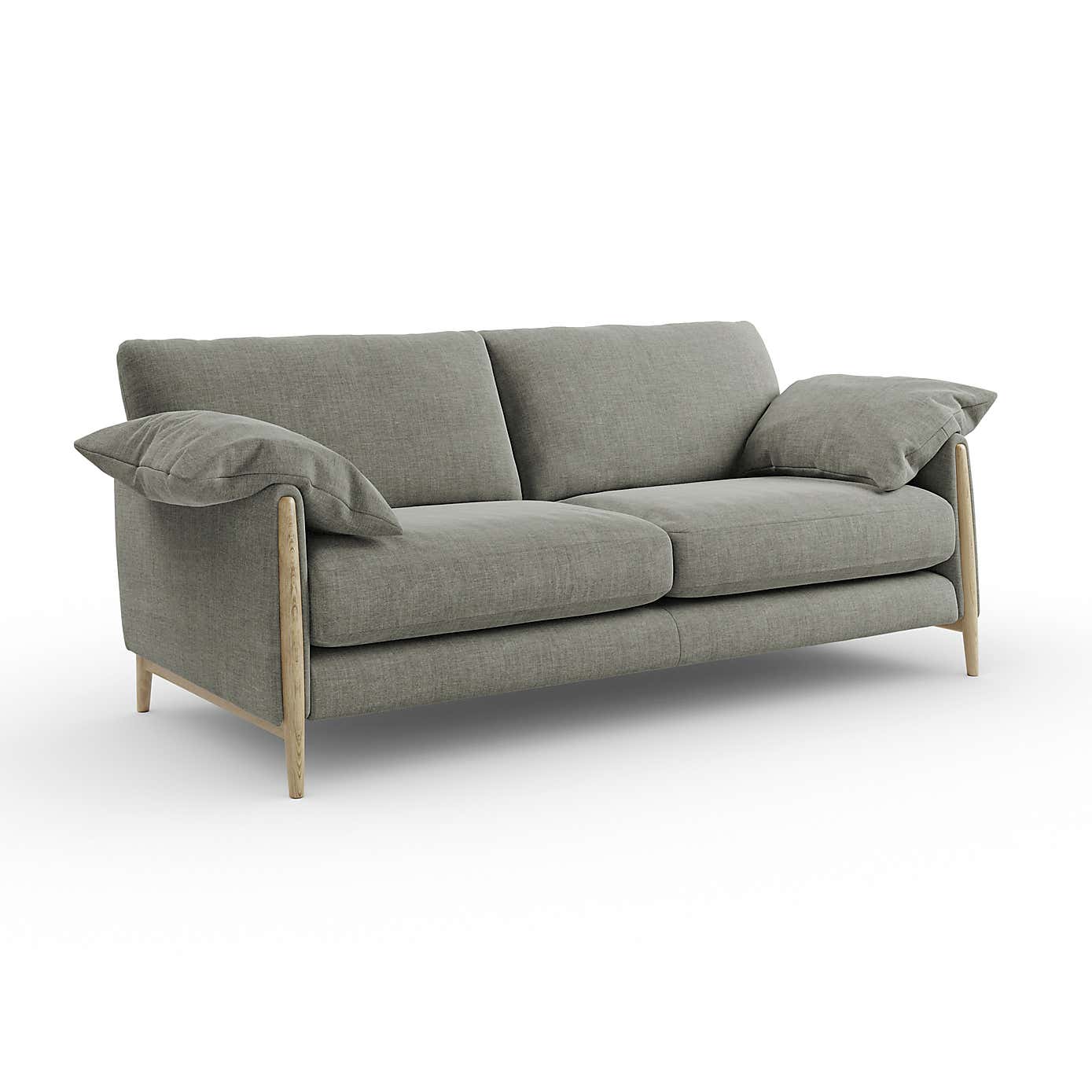 Hector Tonal Plush Chenille 4 Seater Sofa