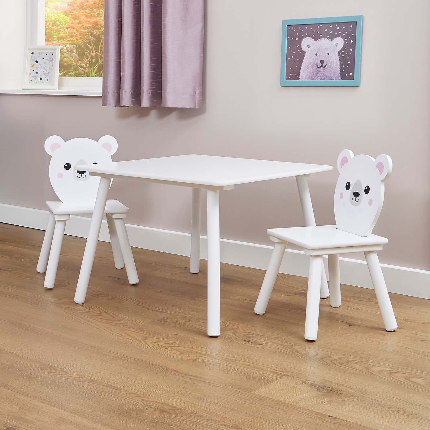 Liberty House Kids Bear Table And Two Chair Set