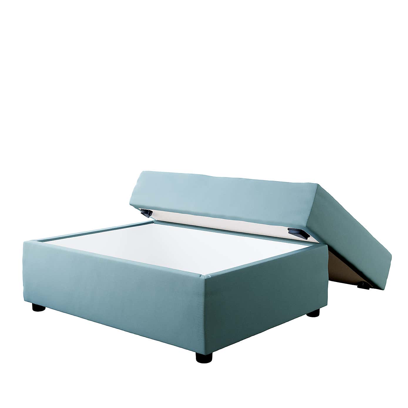 Rectangle Opulent Velvet Storage Footstool