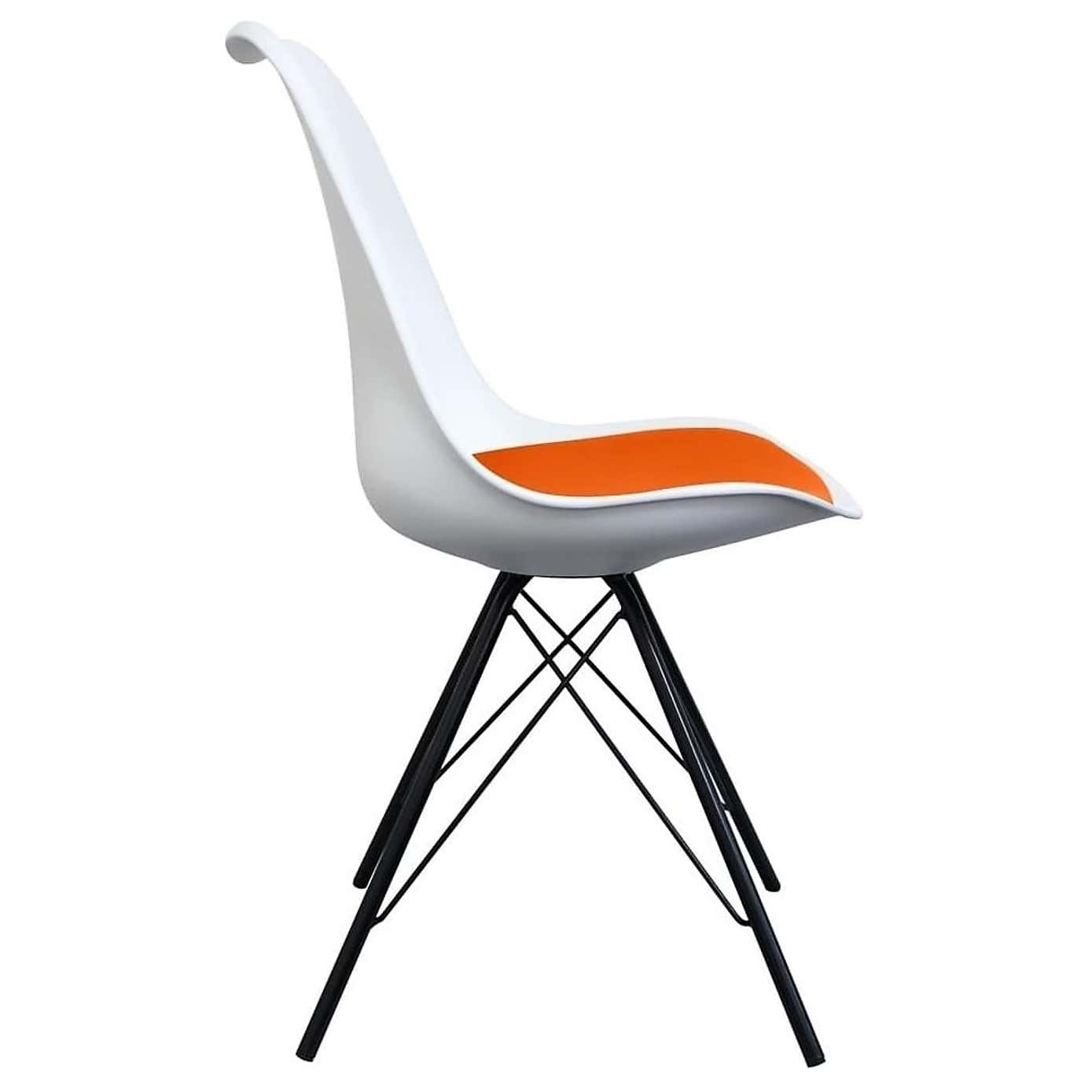 Fusion Living Soho White Plastic Dining Chair