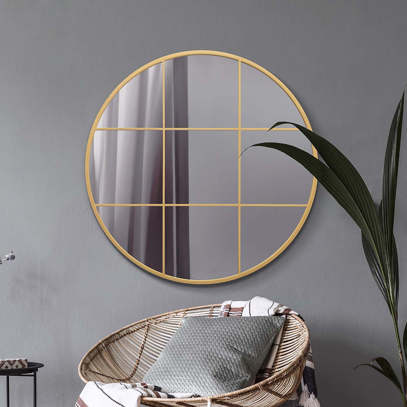 Circulus Window Round Indoor Outdoor Wall Mirror
