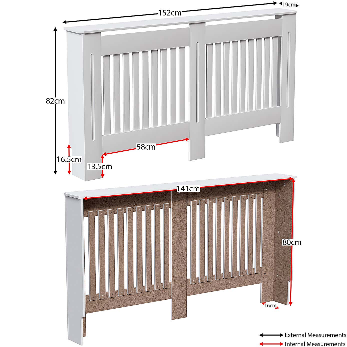 Vida Designs Chelsea Radiator Cover