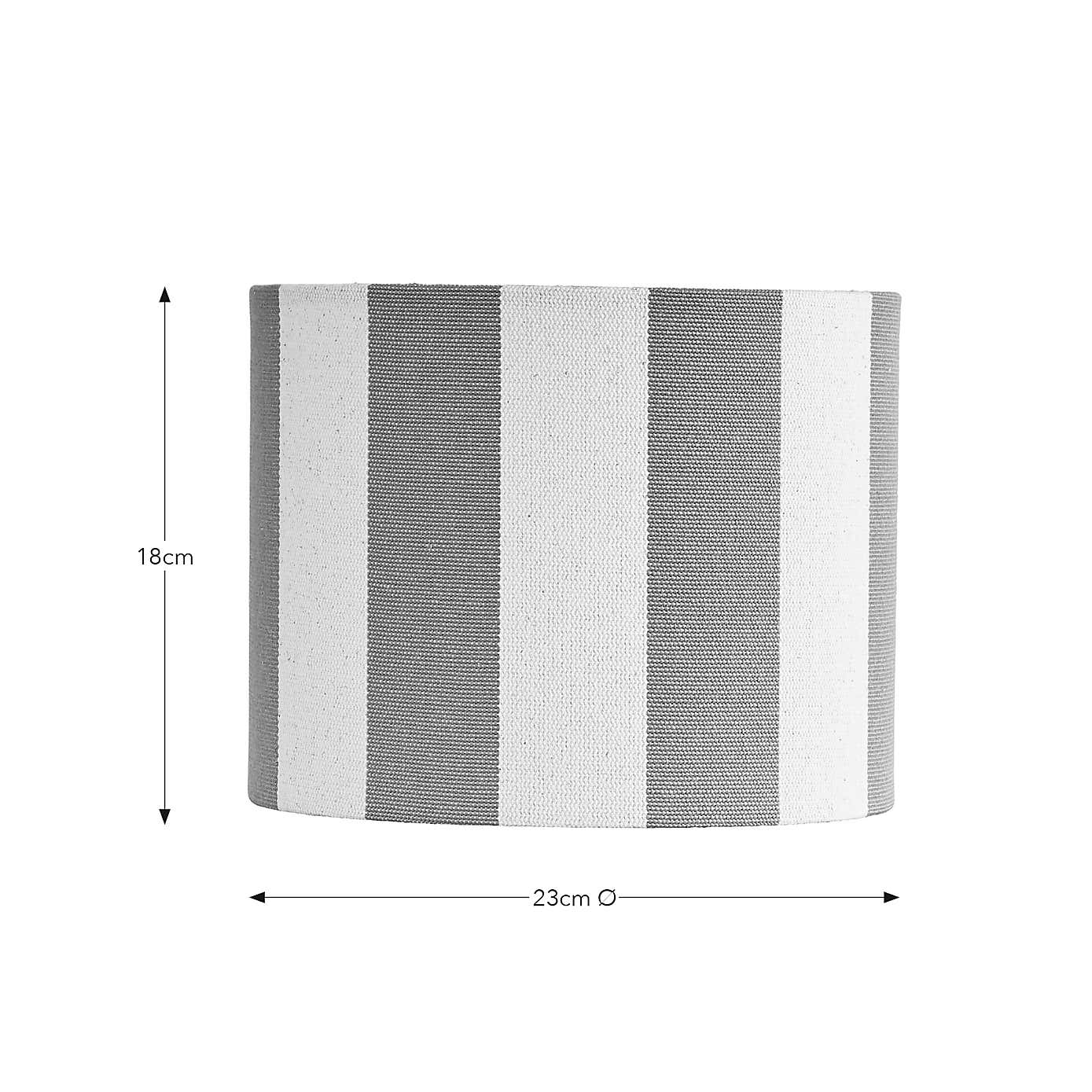Beatrice Stripe Drum Lamp Shade