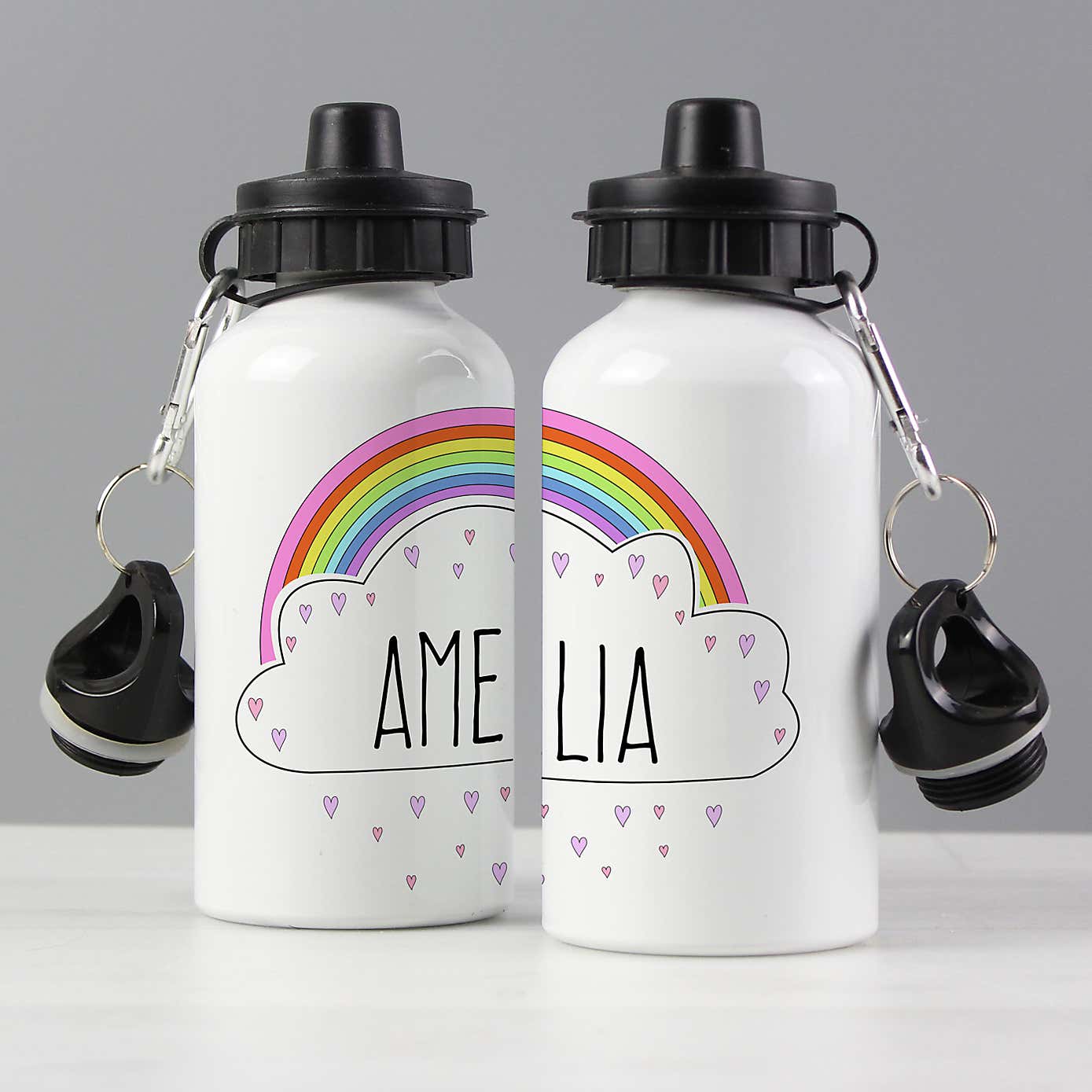 Personalised Rainbow Metal Drinks Bottle