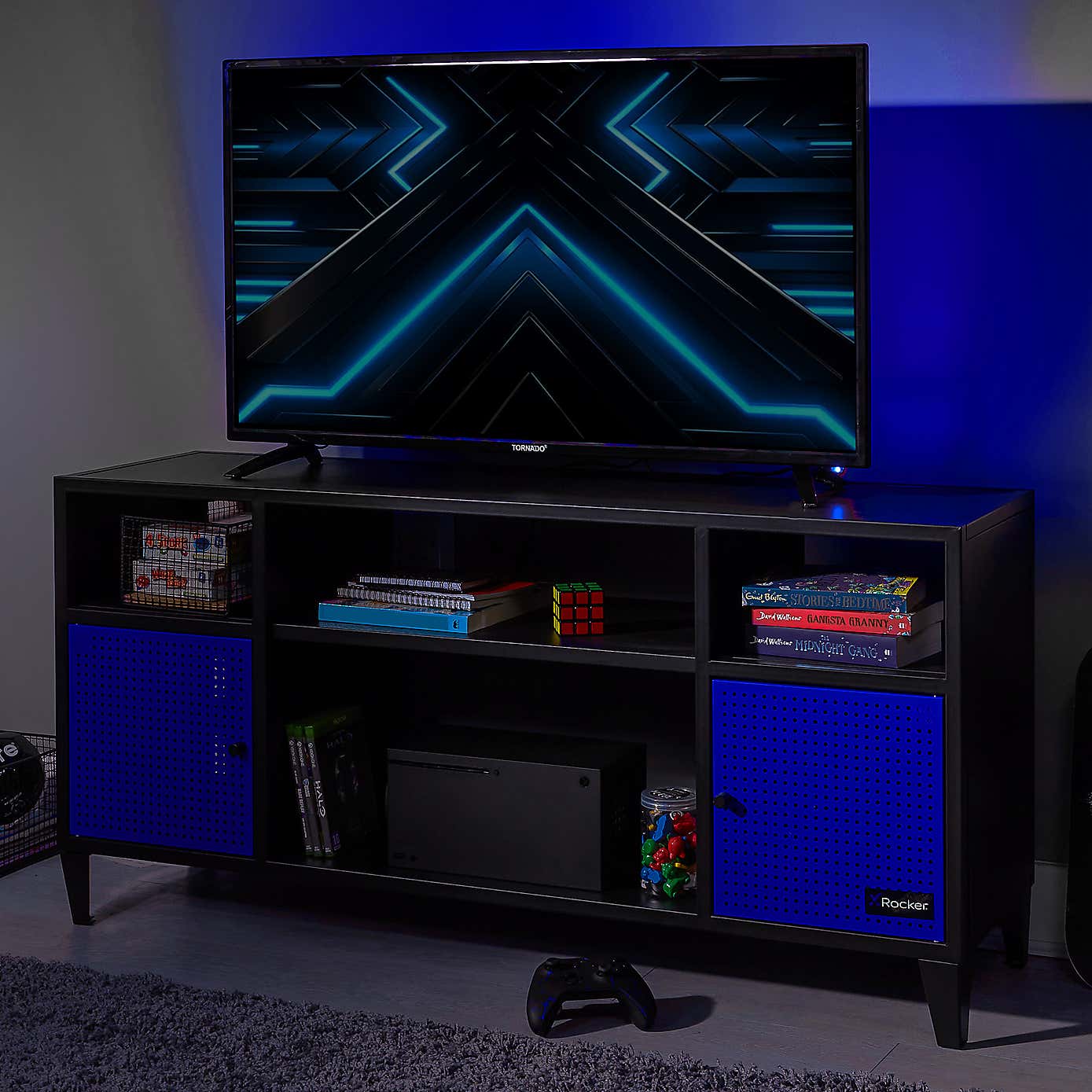 X Rocker Mesh Tek Media TV Unit for TVs up to 50"