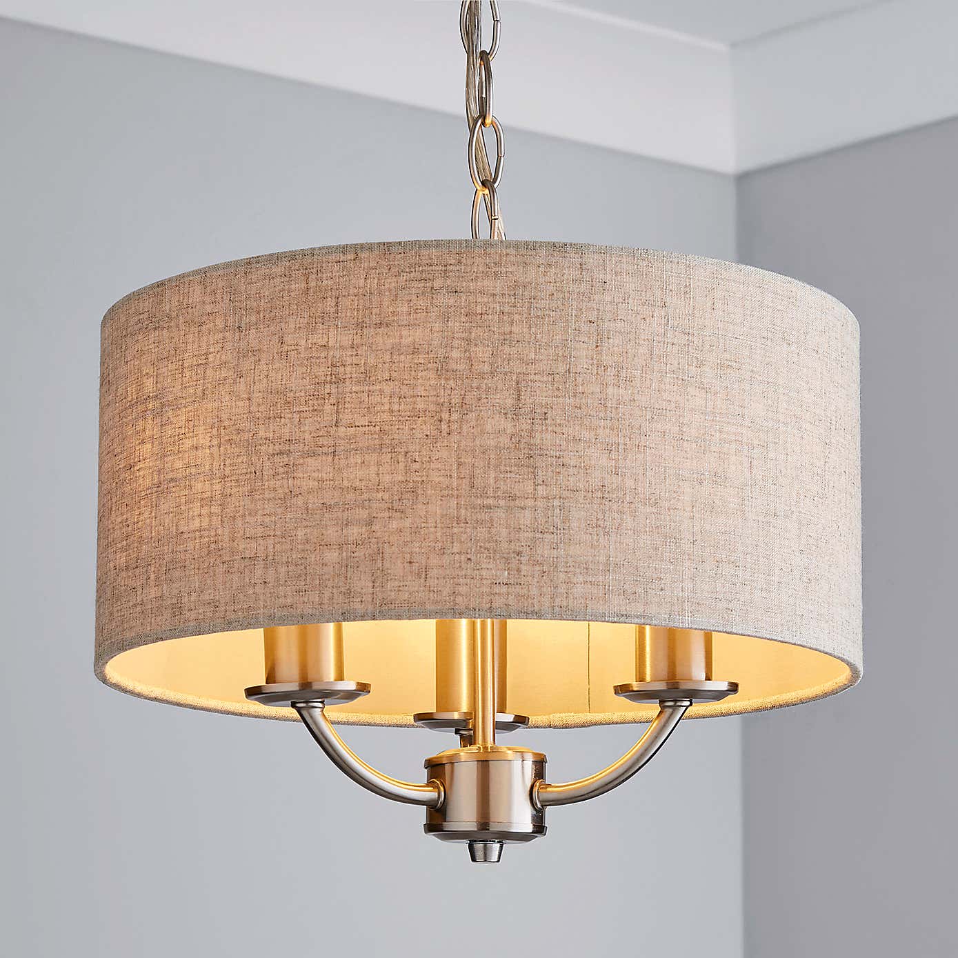 Preston 3 Light Pendant Ceiling Fitting