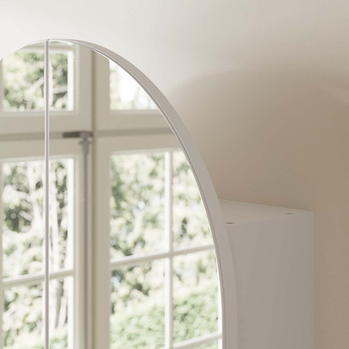 Zia Arched Mirror Wall Cabinet