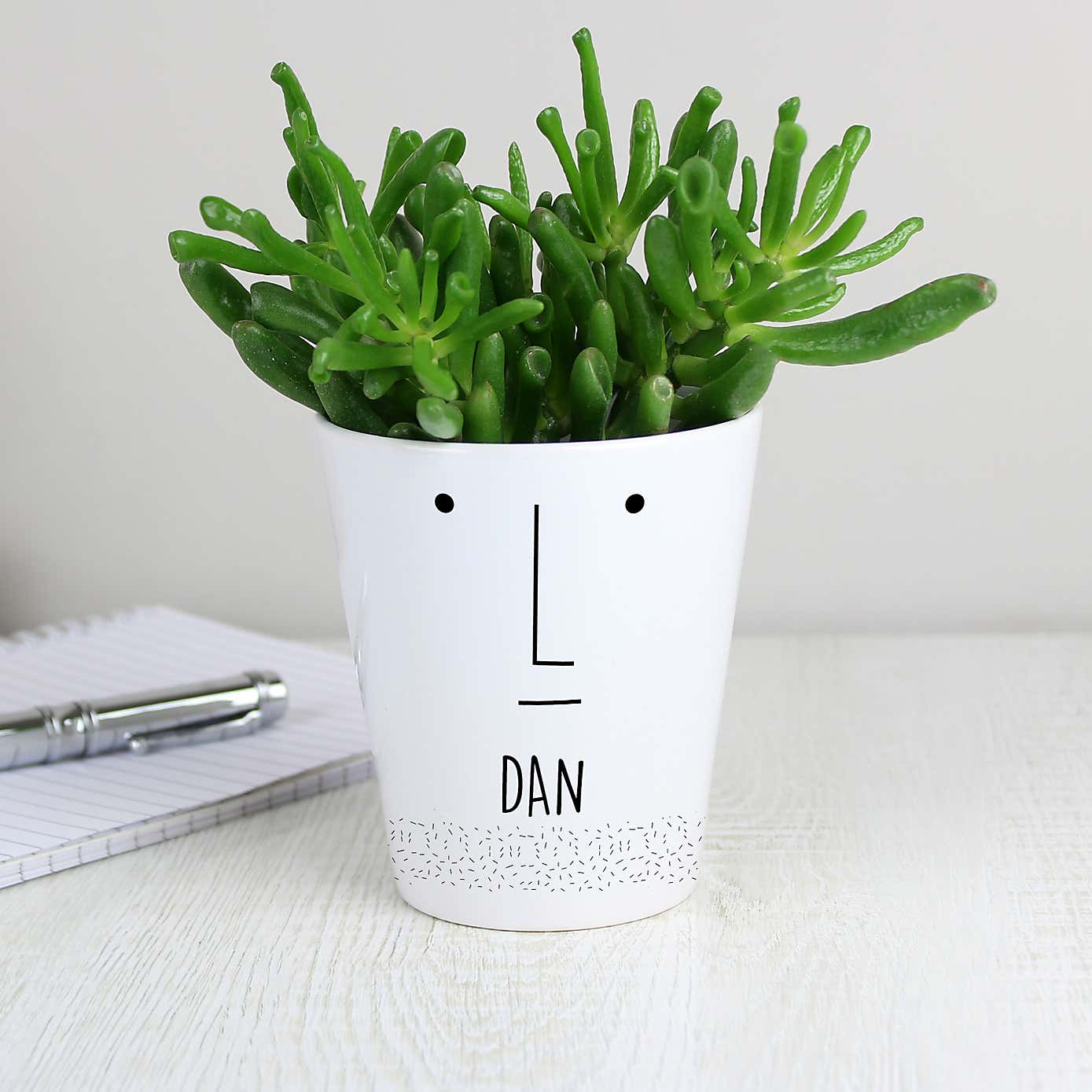 Personalised Mr Face Plant Pot