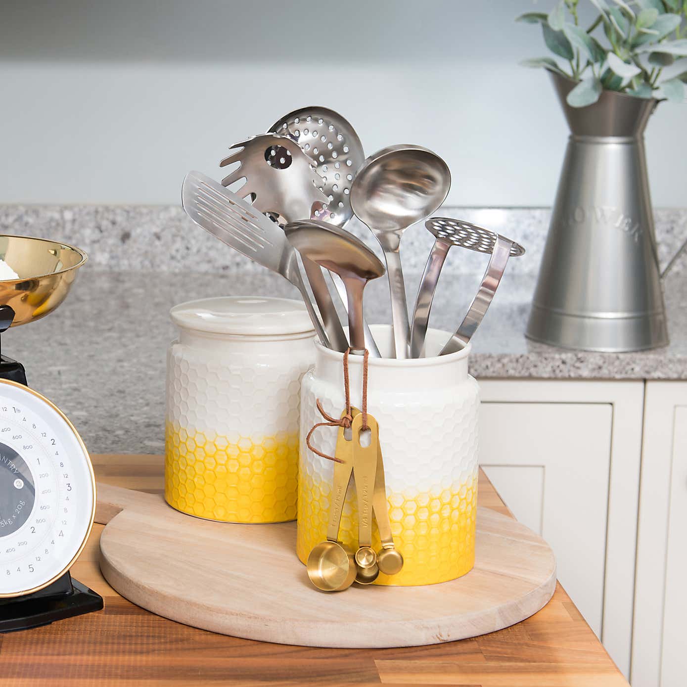 Kitchen Pantry Yellow Kitchen Canister