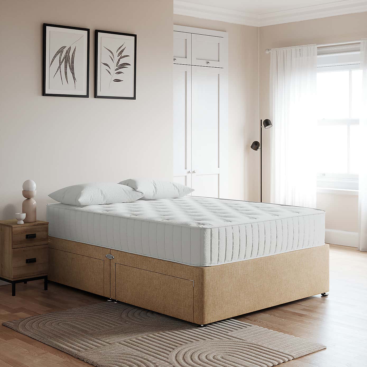 Essentials Woven Fabric Divan Base