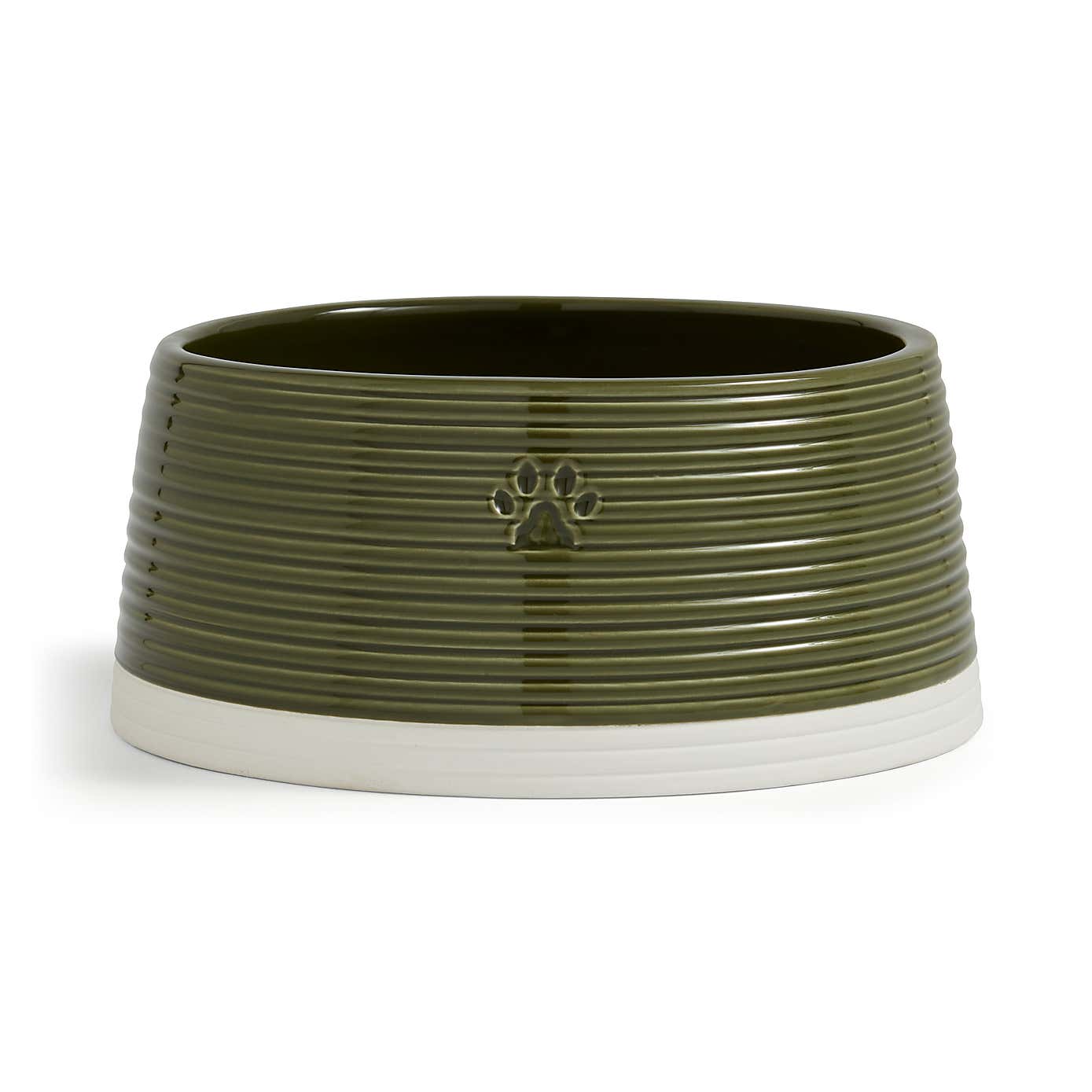 Olive Glaze Pet Bowl