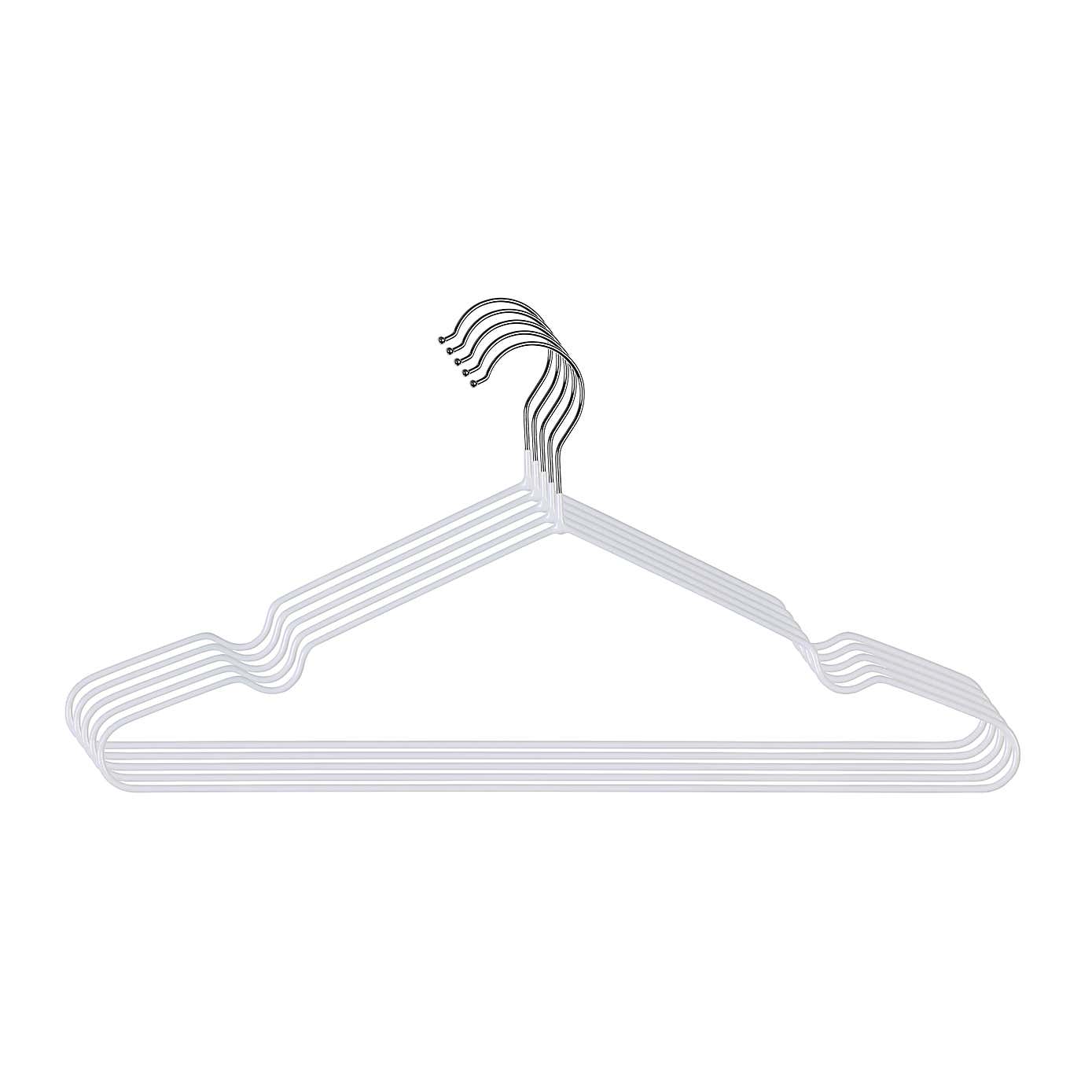 Set of 5 Coated Wire Hangers