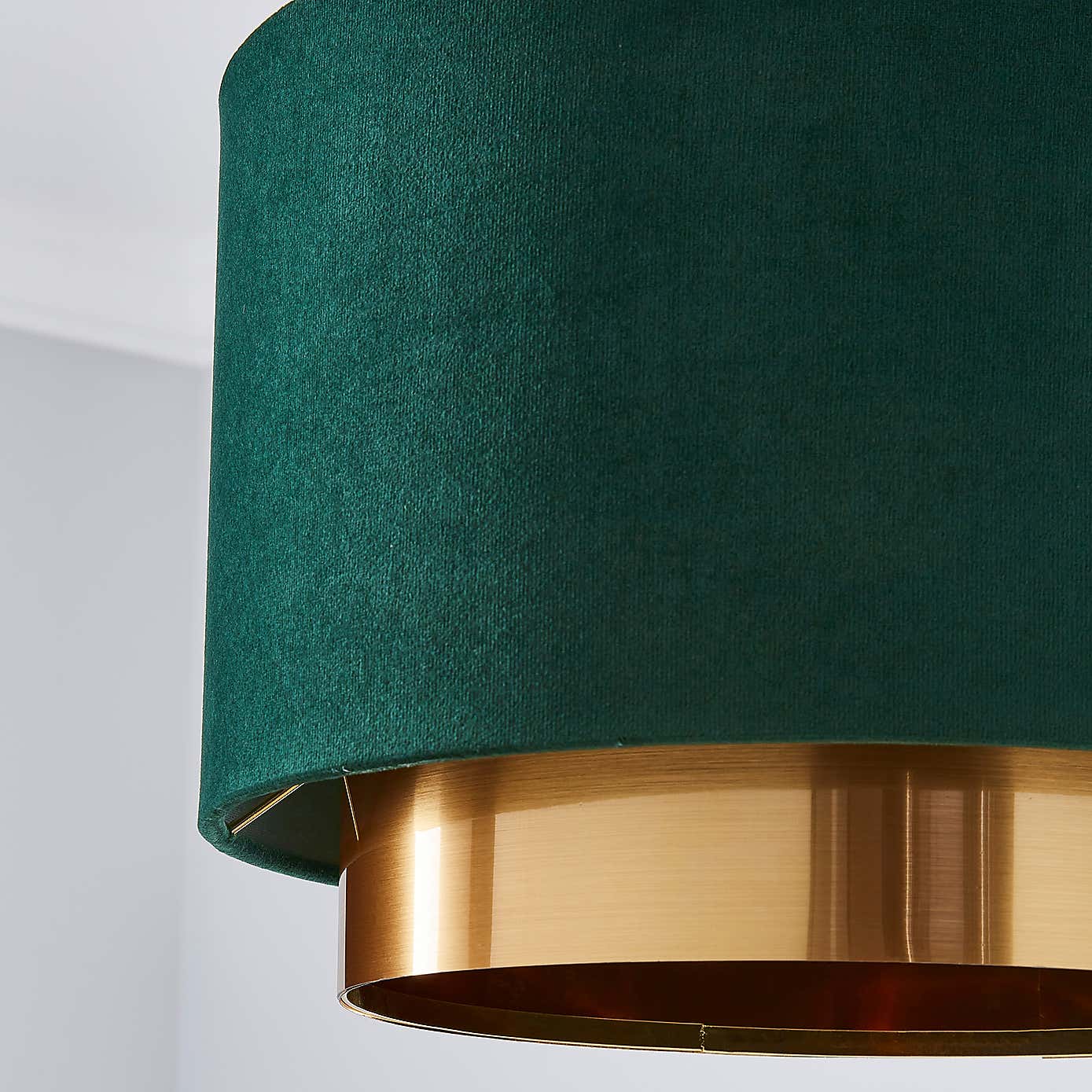 Nesa Two Tier Velvet Lamp Shade