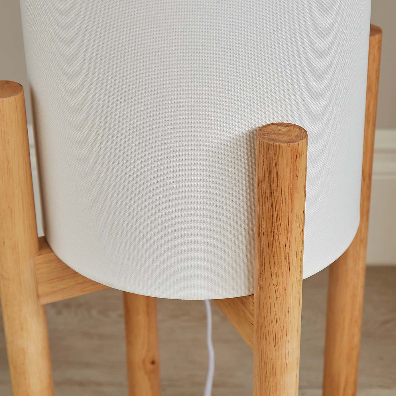 Odin Linen Midi Floor Lamp