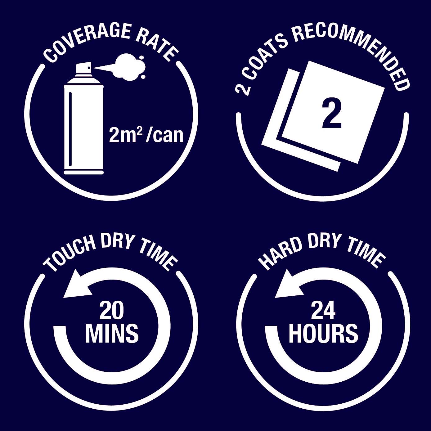 Rust-Oleum White Gold Metallic Spray Paint 400ml