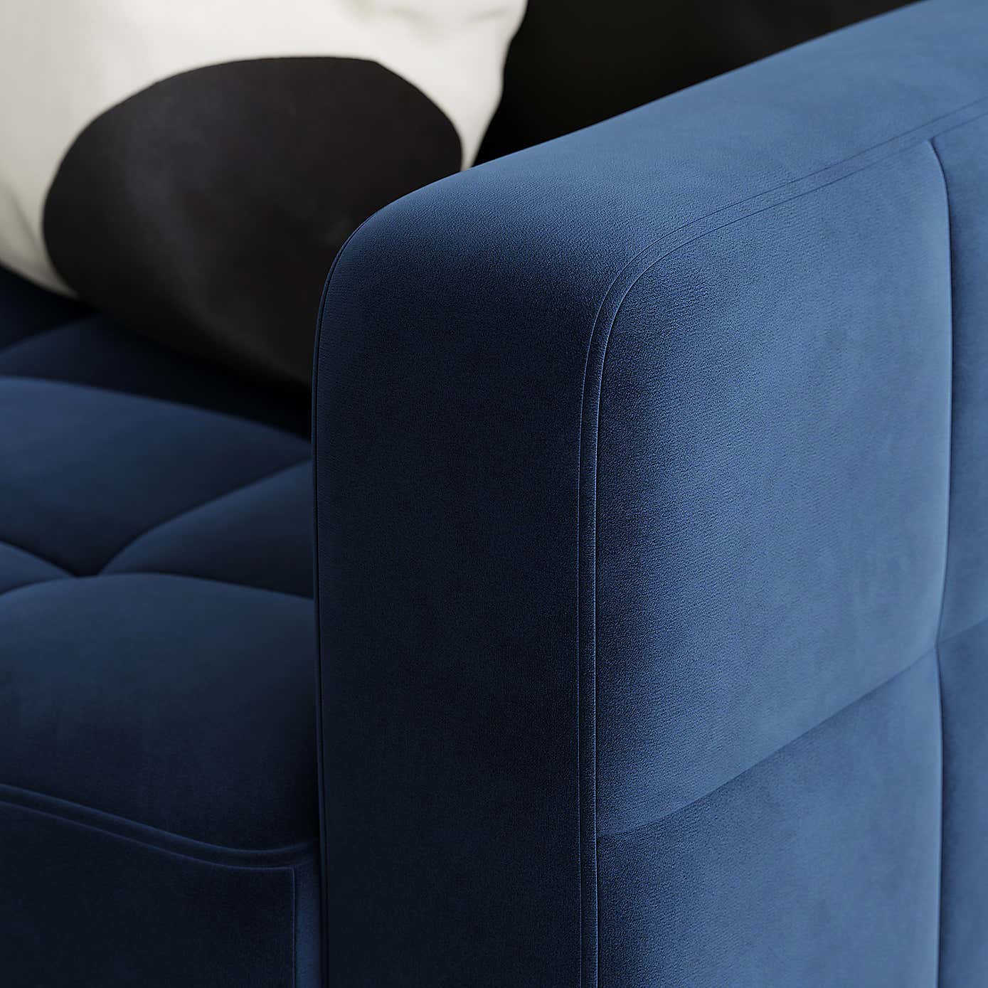 Harlow Velvet Storage Double Sofa Bed