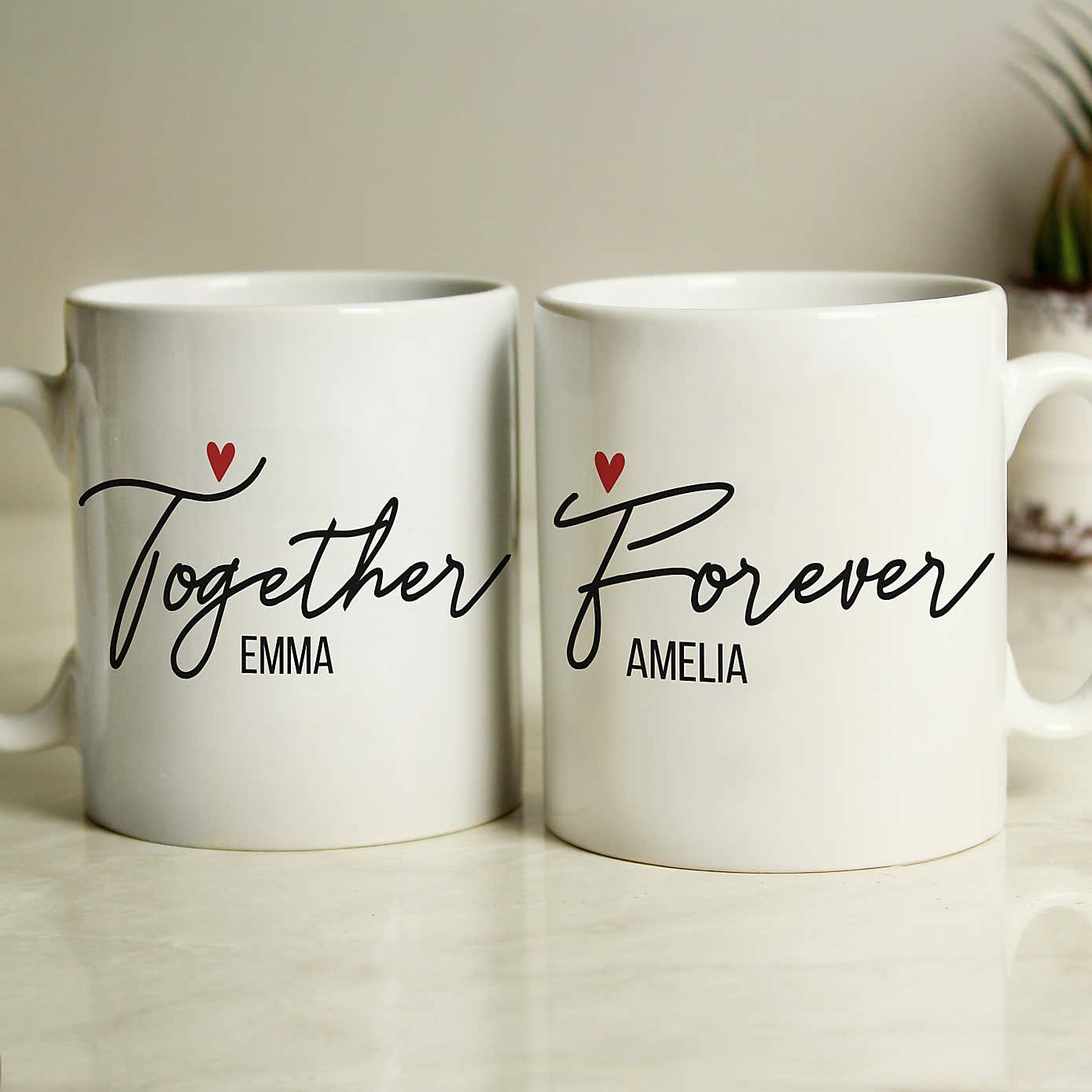 Personalised Together Forever Mug Set