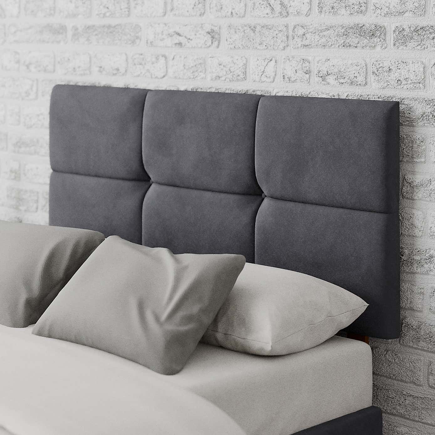 Caine Plush Velvet Headboard