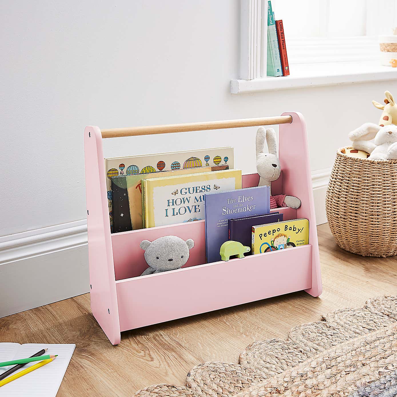 Kids Mini White Bookcase
