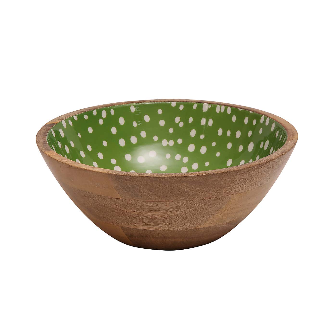 Dexam Sintra Mango Wood Spotted Salad Bowl