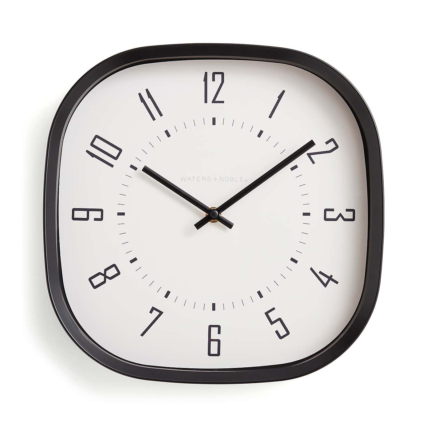 Black Squoval Wall Clock
