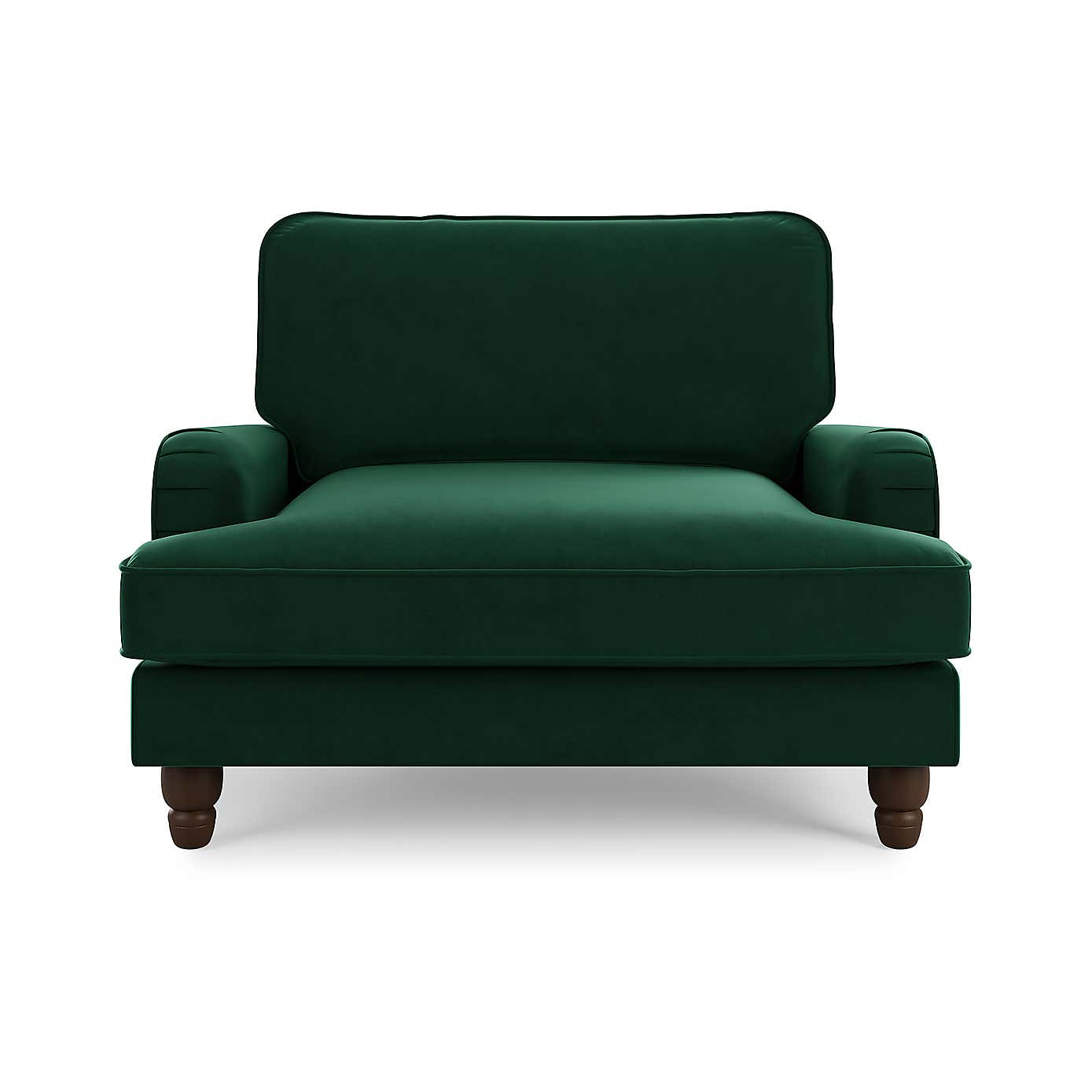 Beatrice Matte Velvet Snuggle Single Sofa Bed