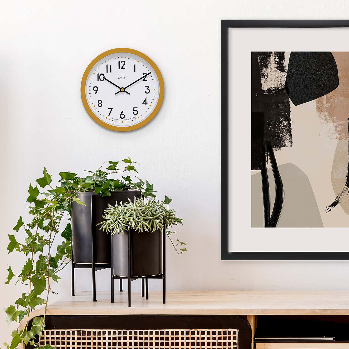 Acctim Elstow Retro Kitchen Wall Clock Quartz 20cm