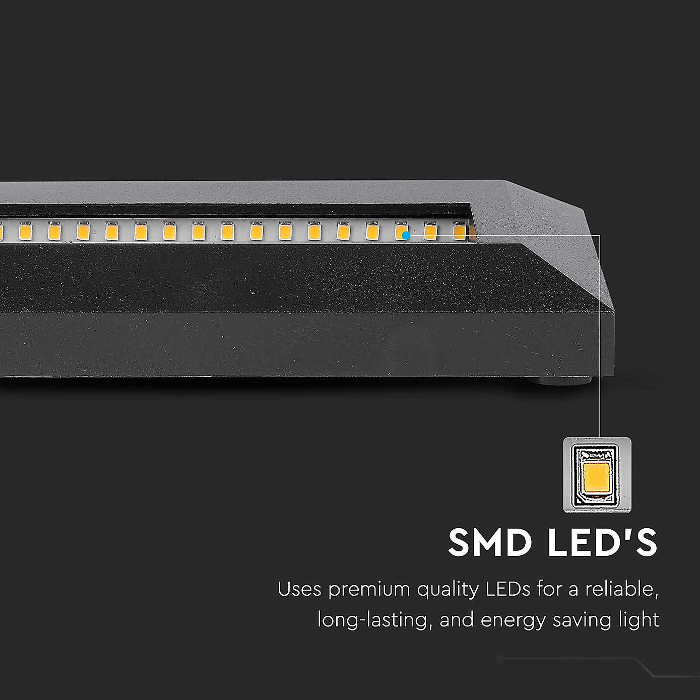 Set of 4 V-TAC 3W Indoor Outdoor Rectangular Step Lights