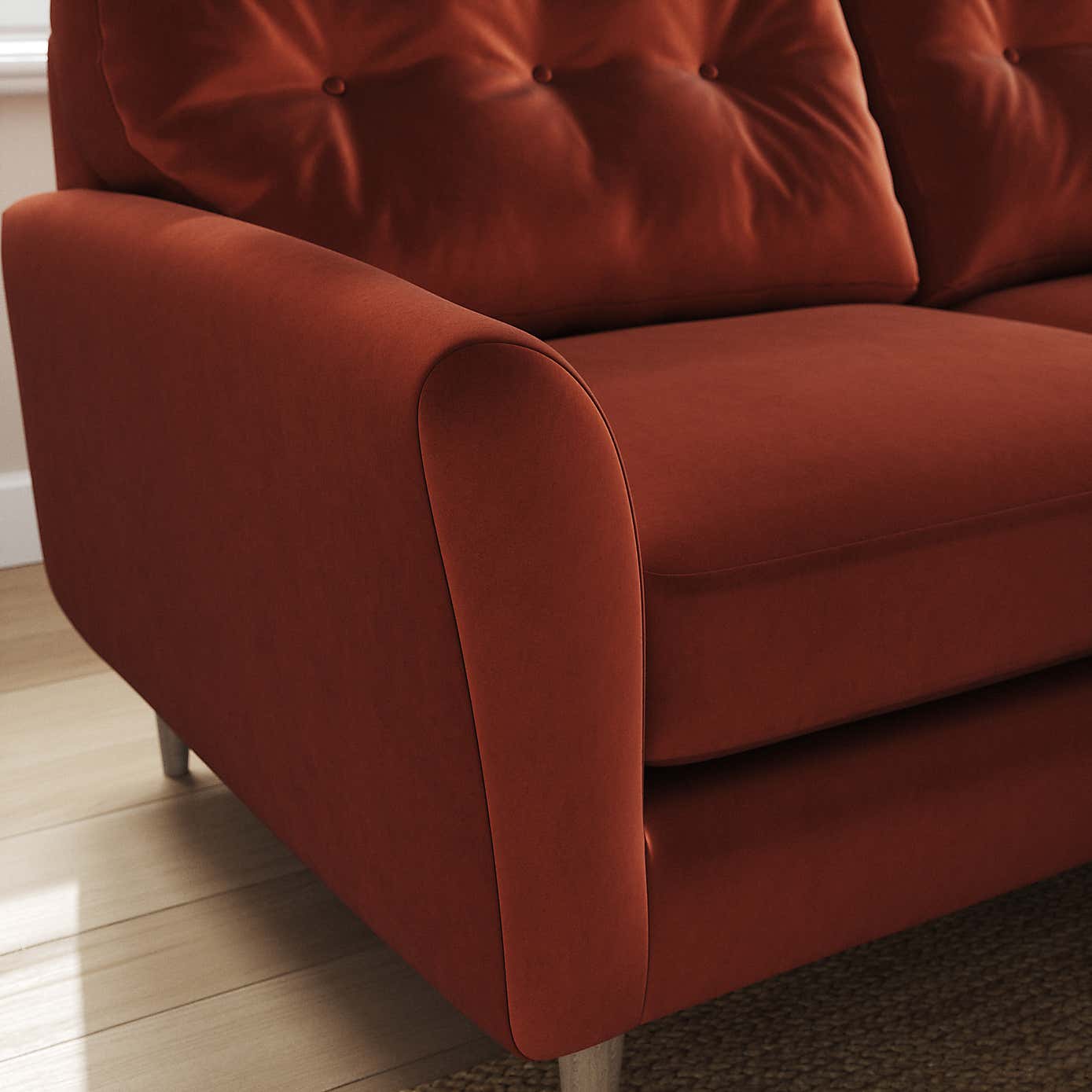 Sven Opulent Velvet Corner Chaise Sofa