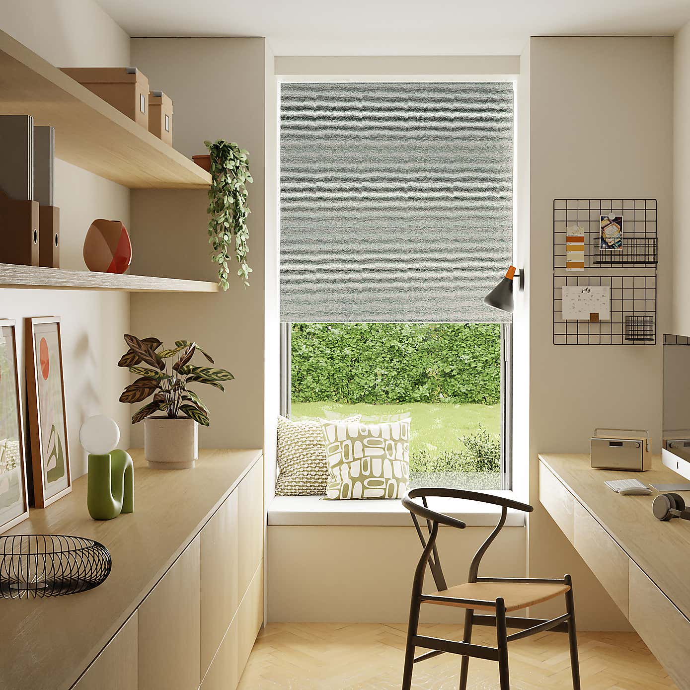 Tenby Pacific Blue Blackout Roller Blind
