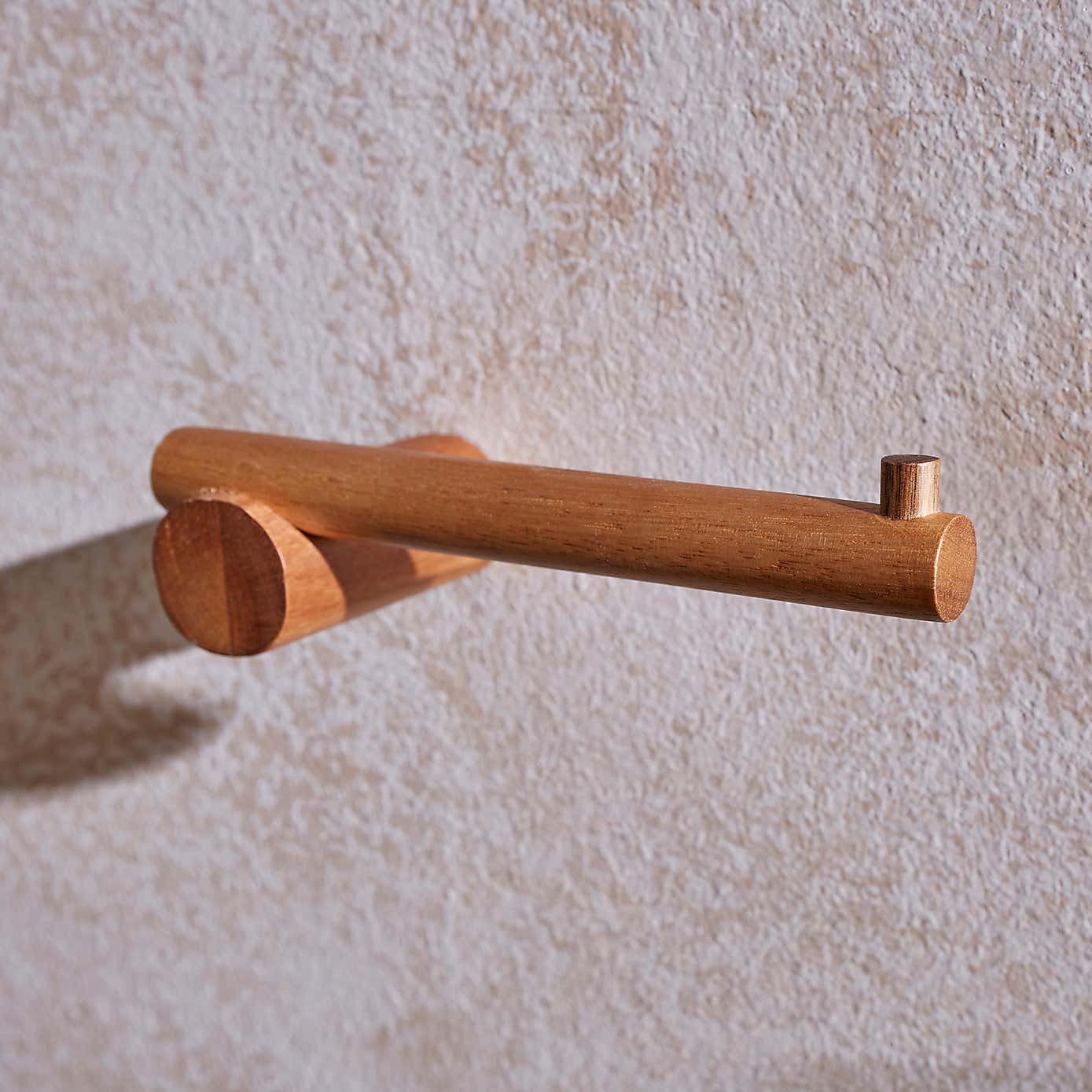 Acacia Wood Toilet Roll Holder
