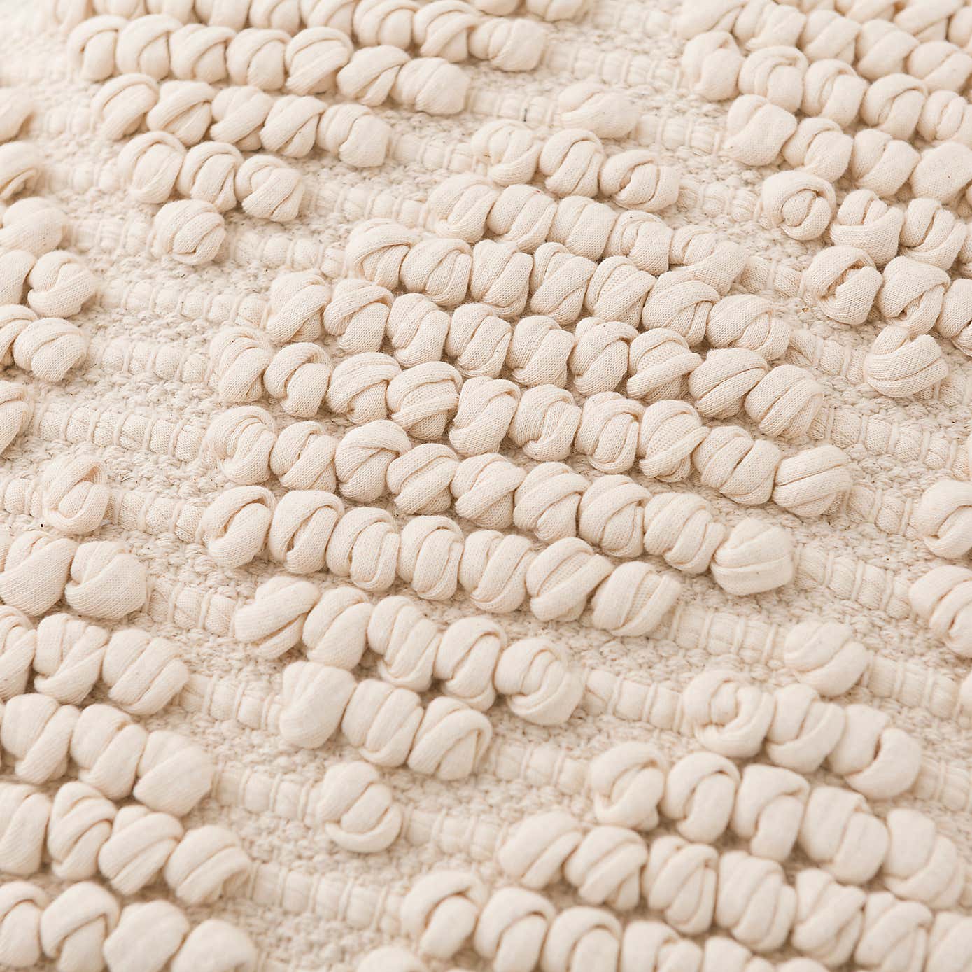 Jersey Bobble Diamond Square Cushion