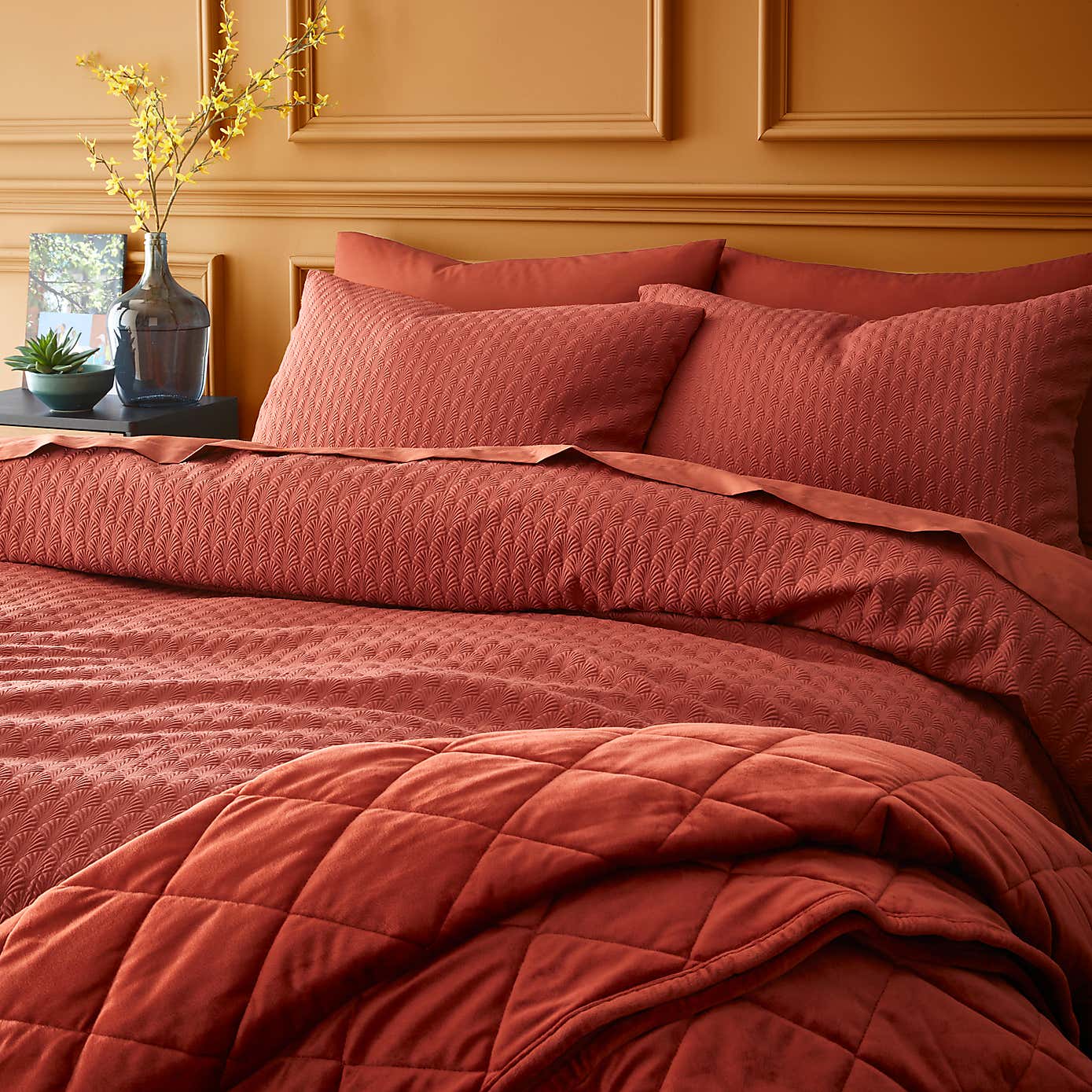 Deco Fan Duvet Cover and Pillowcase Set