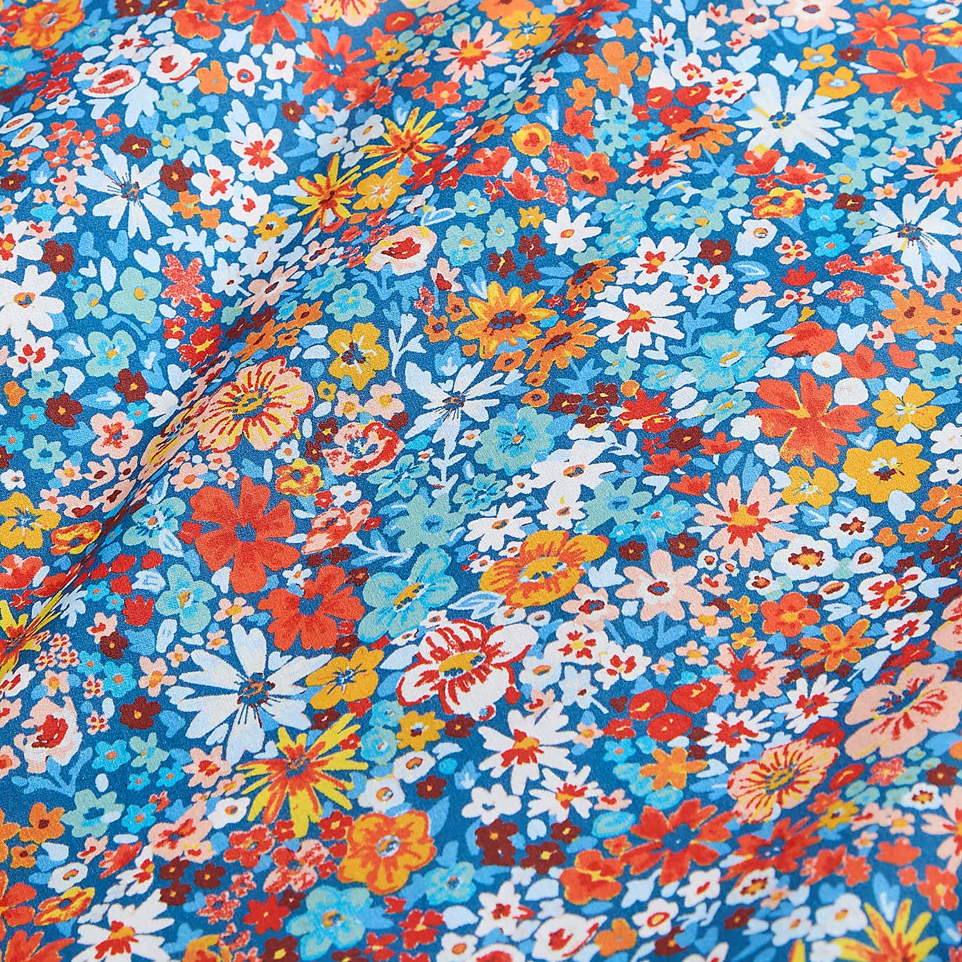 Avie Ditsy Floral Blue Duvet Cover and Pillowcase Set