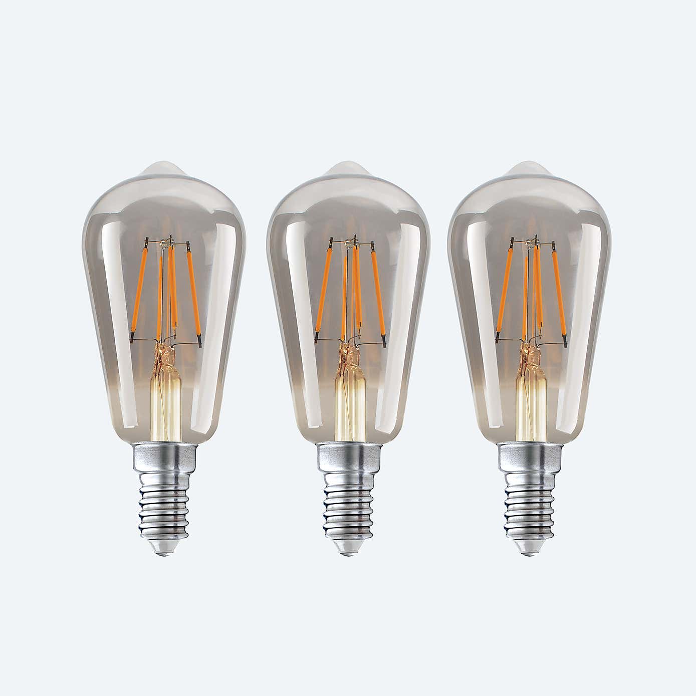 Mini Marsden Pack of 3 Smoked Dimmable Bulbs 4W