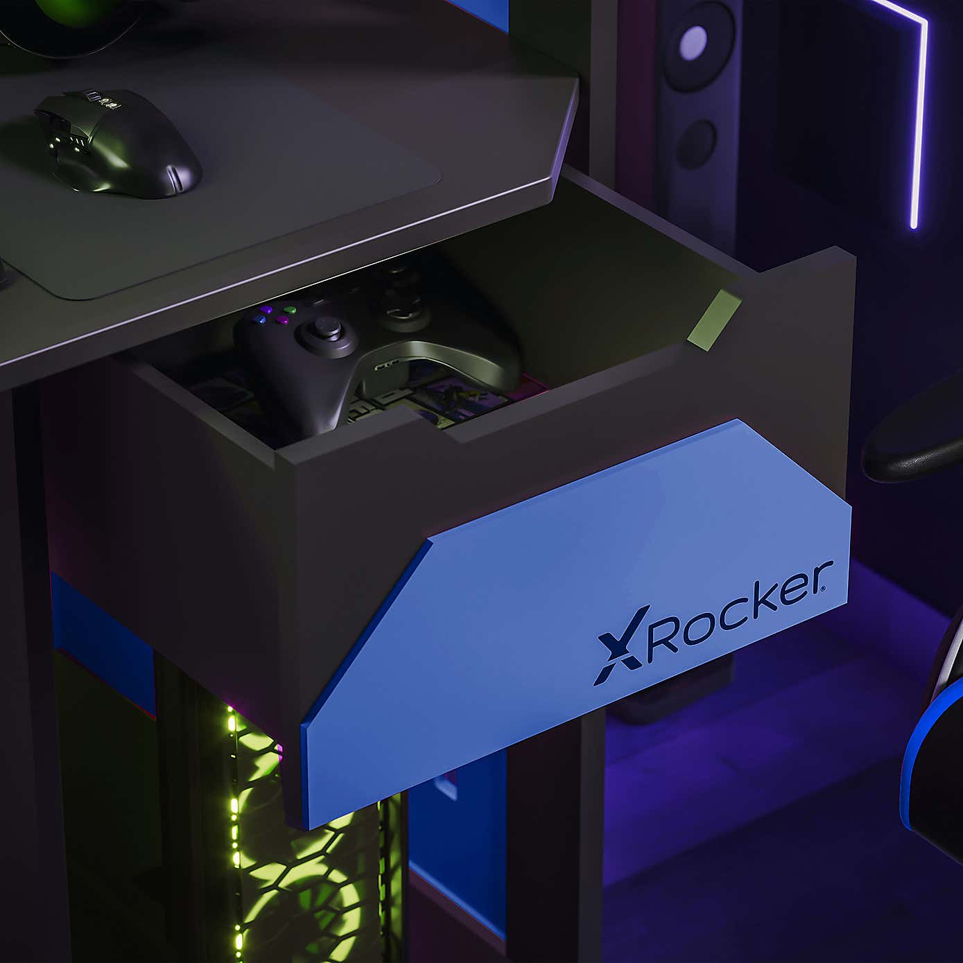 X Rocker Battalion Gaming Desk