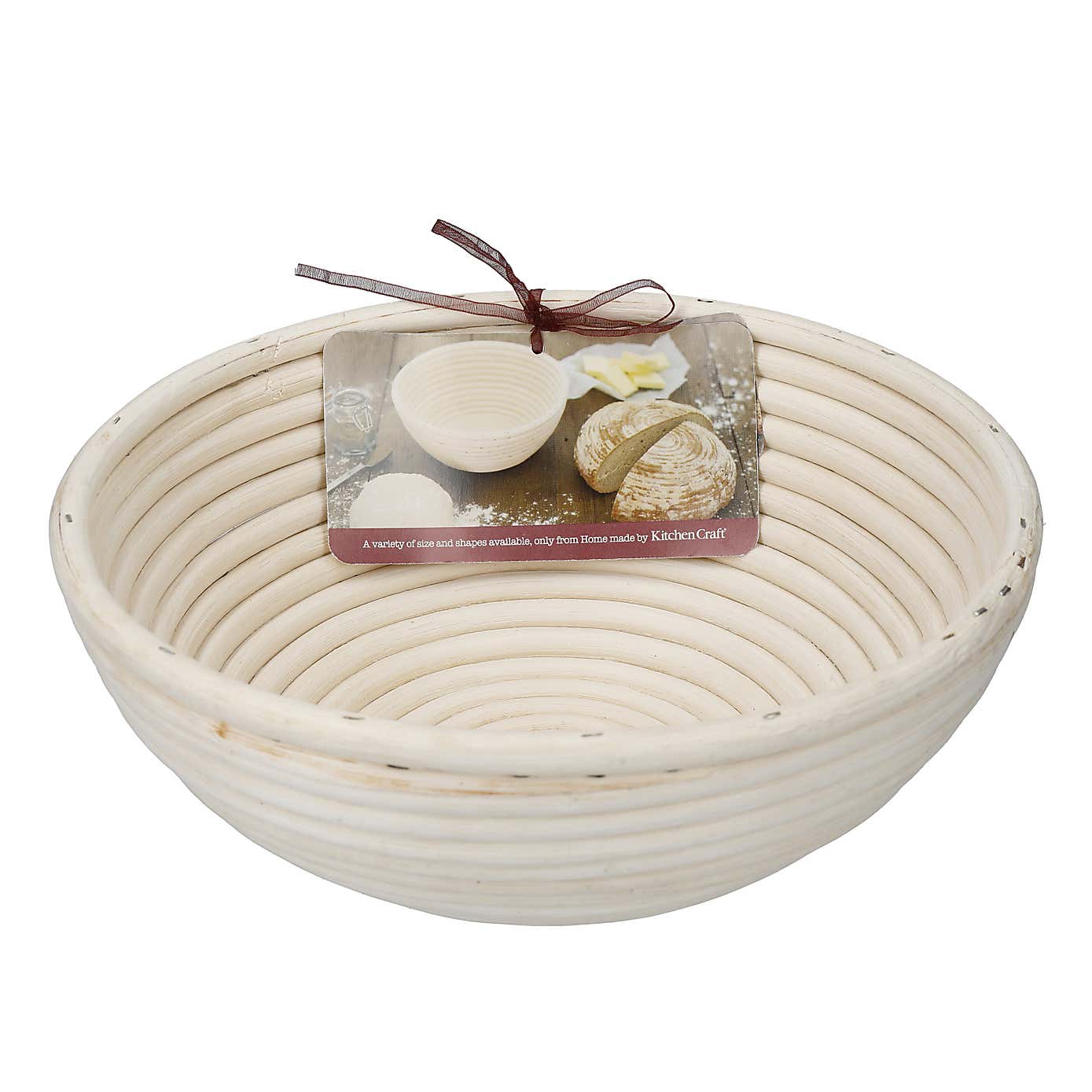 KitchenCraft Round Cane Banneton Bread Proofing Basket