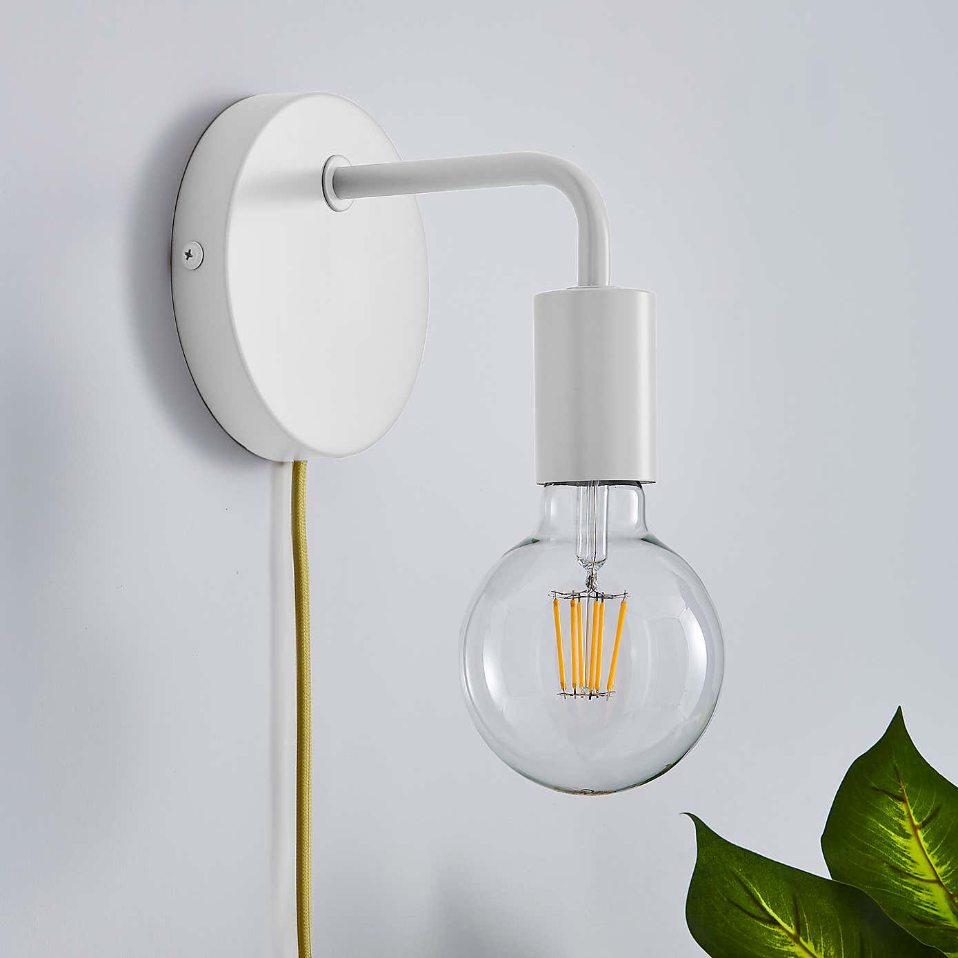 Grey Koppla Plug-in Wall Light