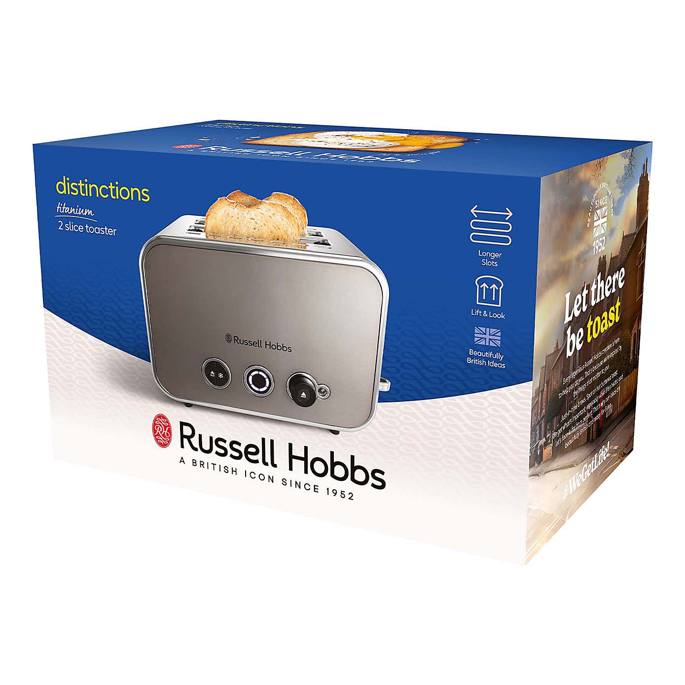 Russell Hobbs Distinctions 2 Slice Stainless Steel Toaster