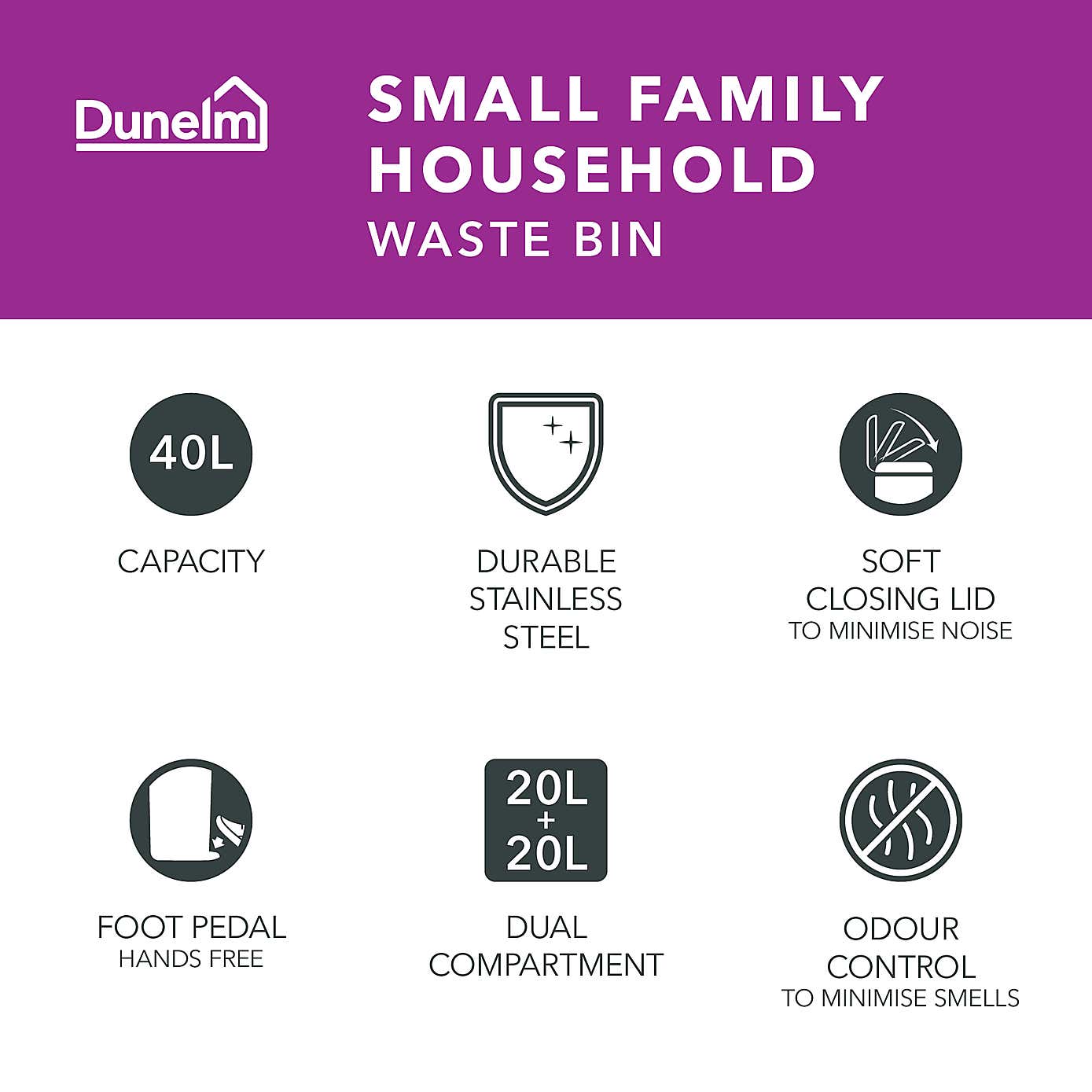 Curve 2.2 Litre Stainless Steel Pedal Bin