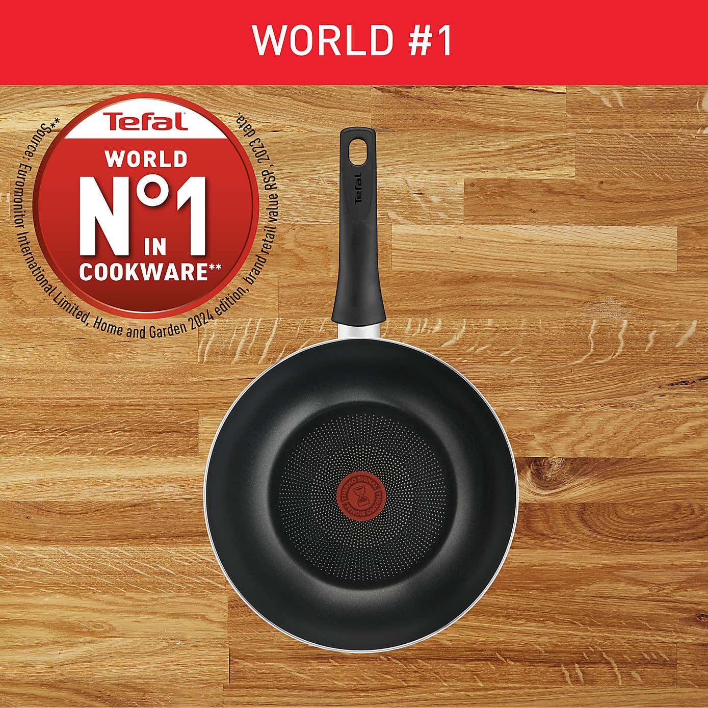 Tefal Titanium Force Non-Stick Aluminium Wok Pan, 28cm