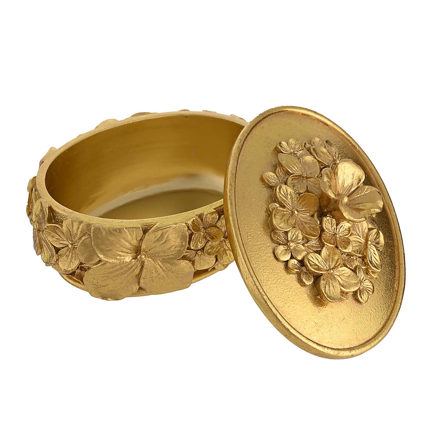 Hestia Gold Flower Trinket Box