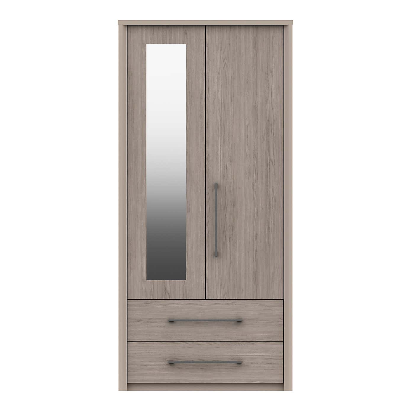 Dolan Anthracite 2 Door Combi Wardrobe
