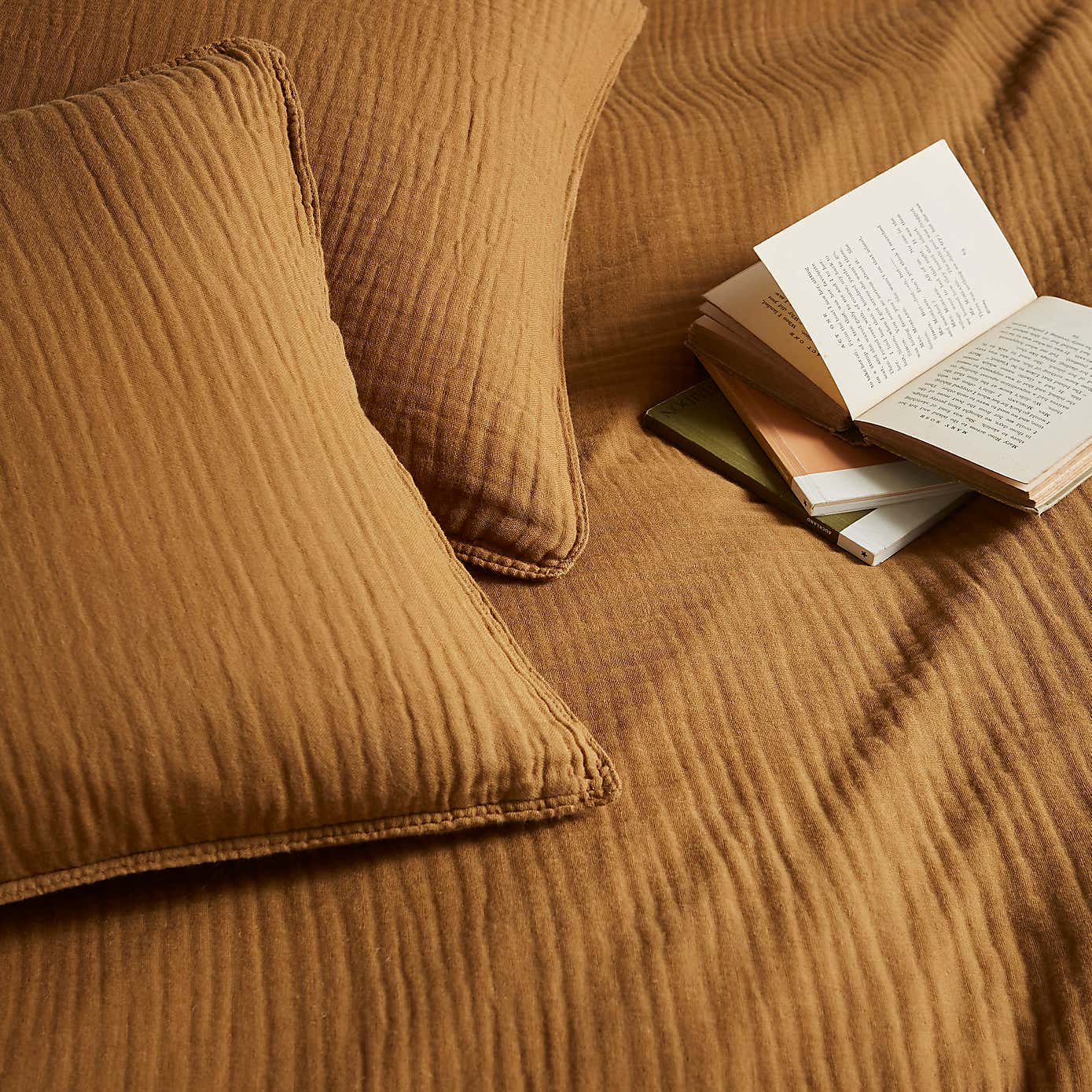 Cotton Muslin Woven Duvet Cover & Pillowcase Set